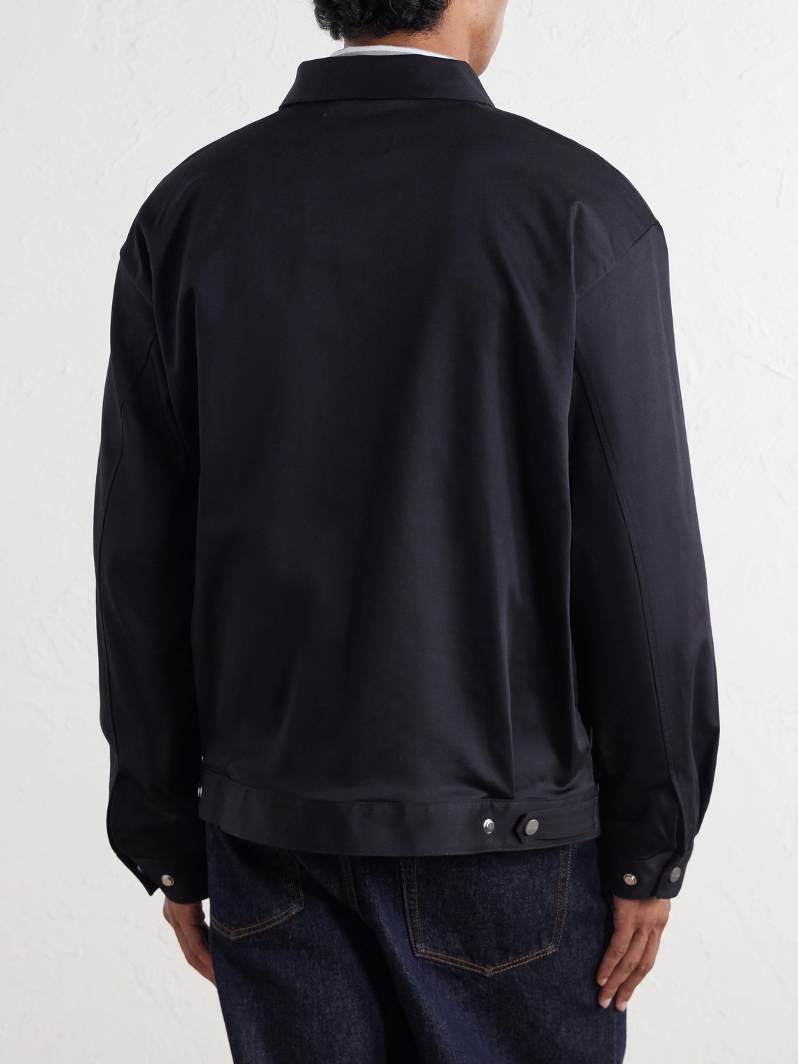 Petrus 1420 Organic Stretch-Cotton Satin Jacket