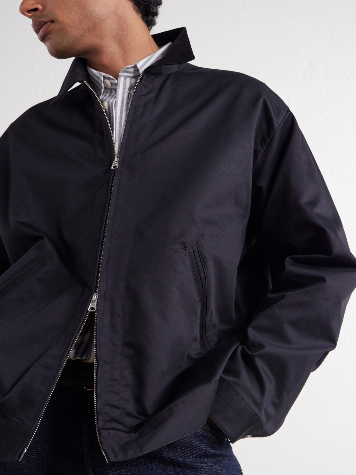 Petrus 1420 Organic Stretch-Cotton Satin Jacket