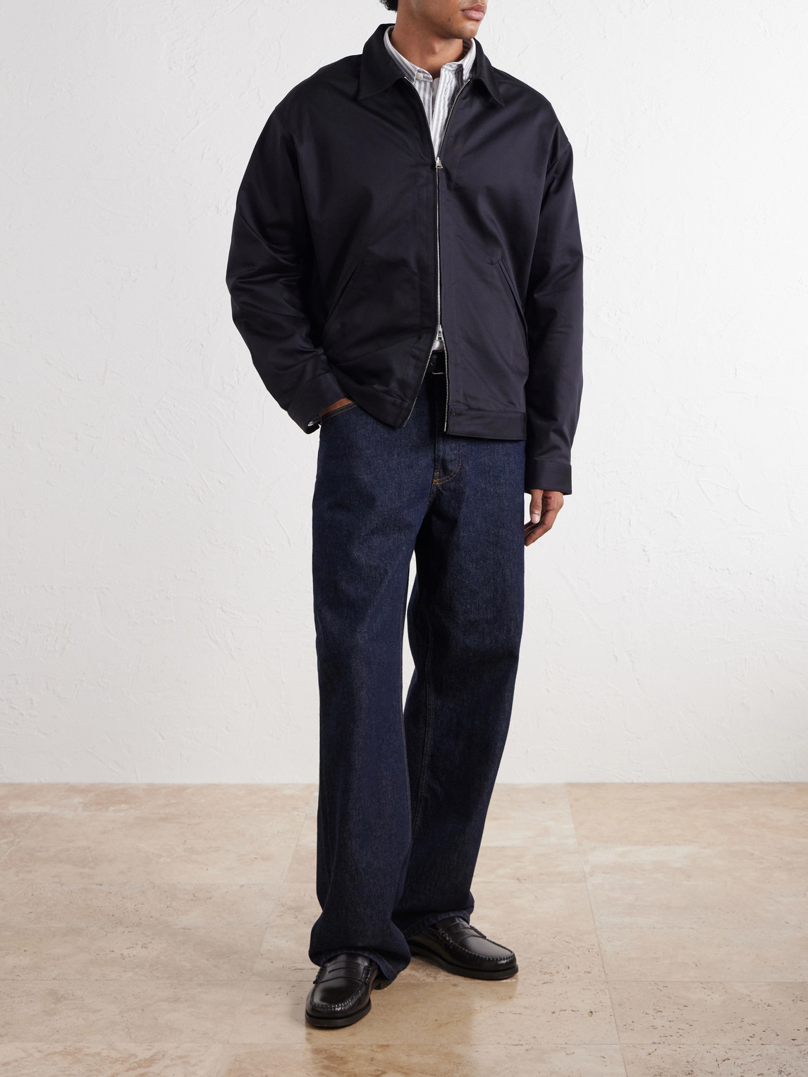 Petrus 1420 Organic Stretch-Cotton Satin Jacket