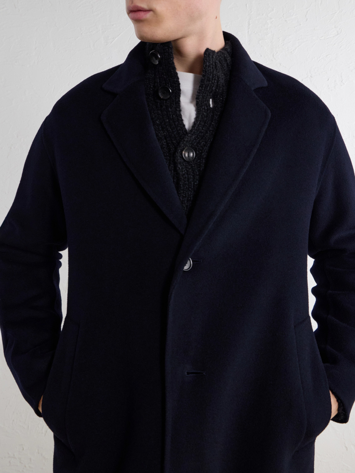 Kendrick 8447 Brushed Wool-Blend Twill Coat