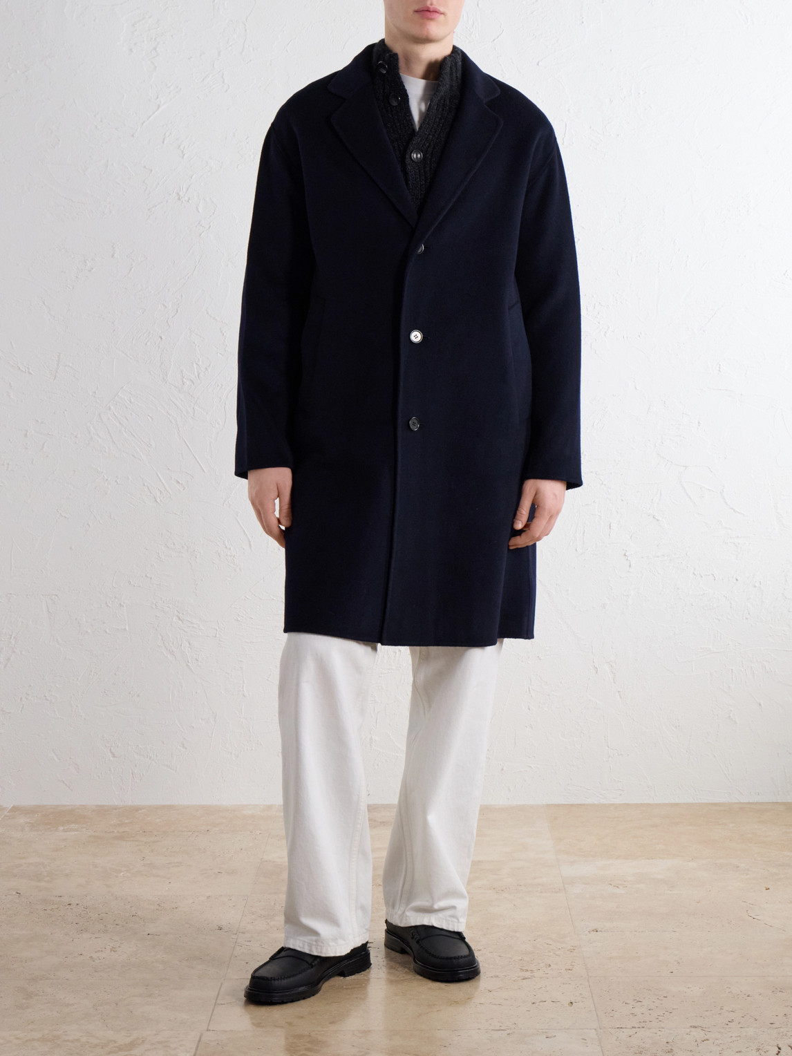 Kendrick 8447 Brushed Wool-Blend Twill Coat