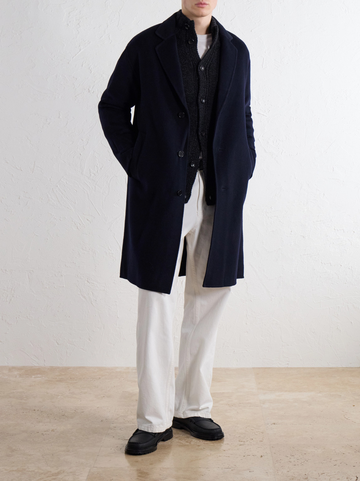 Kendrick 8447 Brushed Wool-Blend Twill Coat