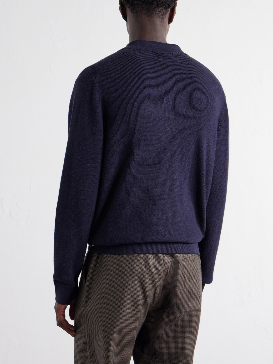 Hope Rib 60060 Organic Cotton And Cashmere-Blend Polo Shirt