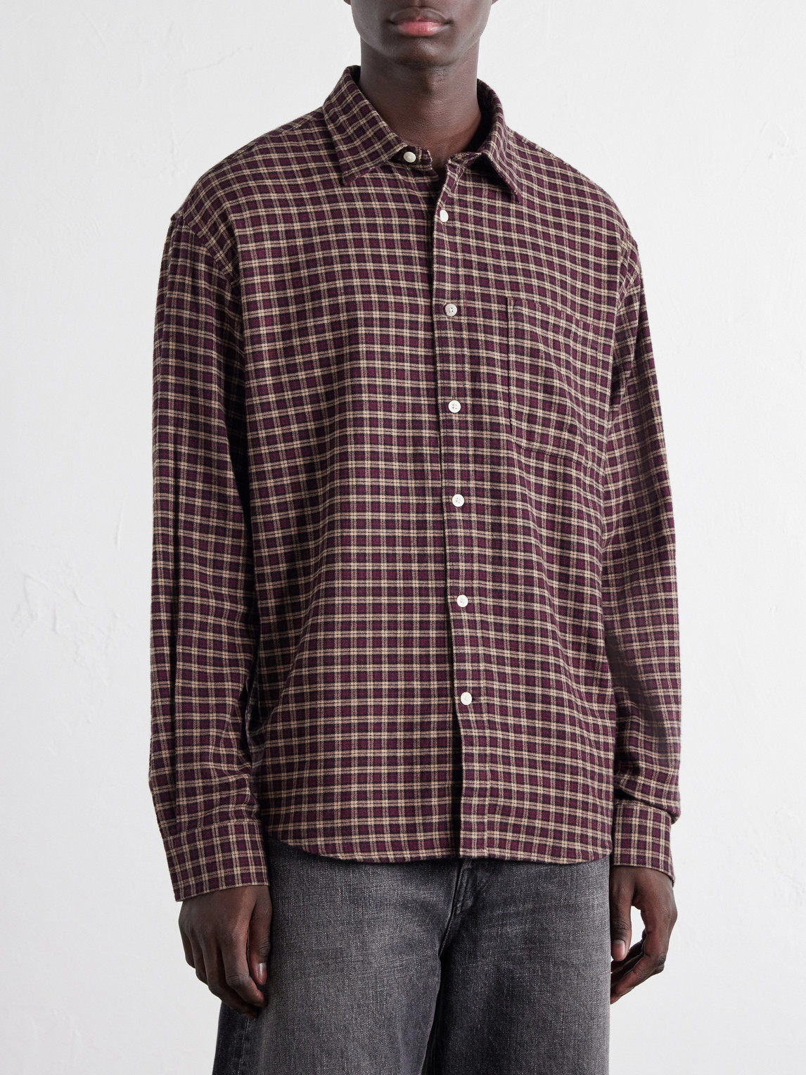 Deon 5465 Checked Organic Cotton-Flannel Shirt