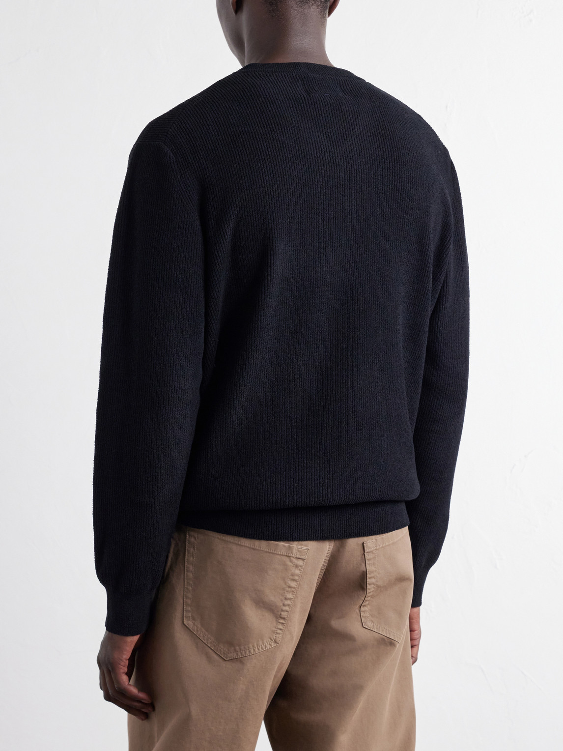 Danny V-Neck 6429 Chenille Sweater