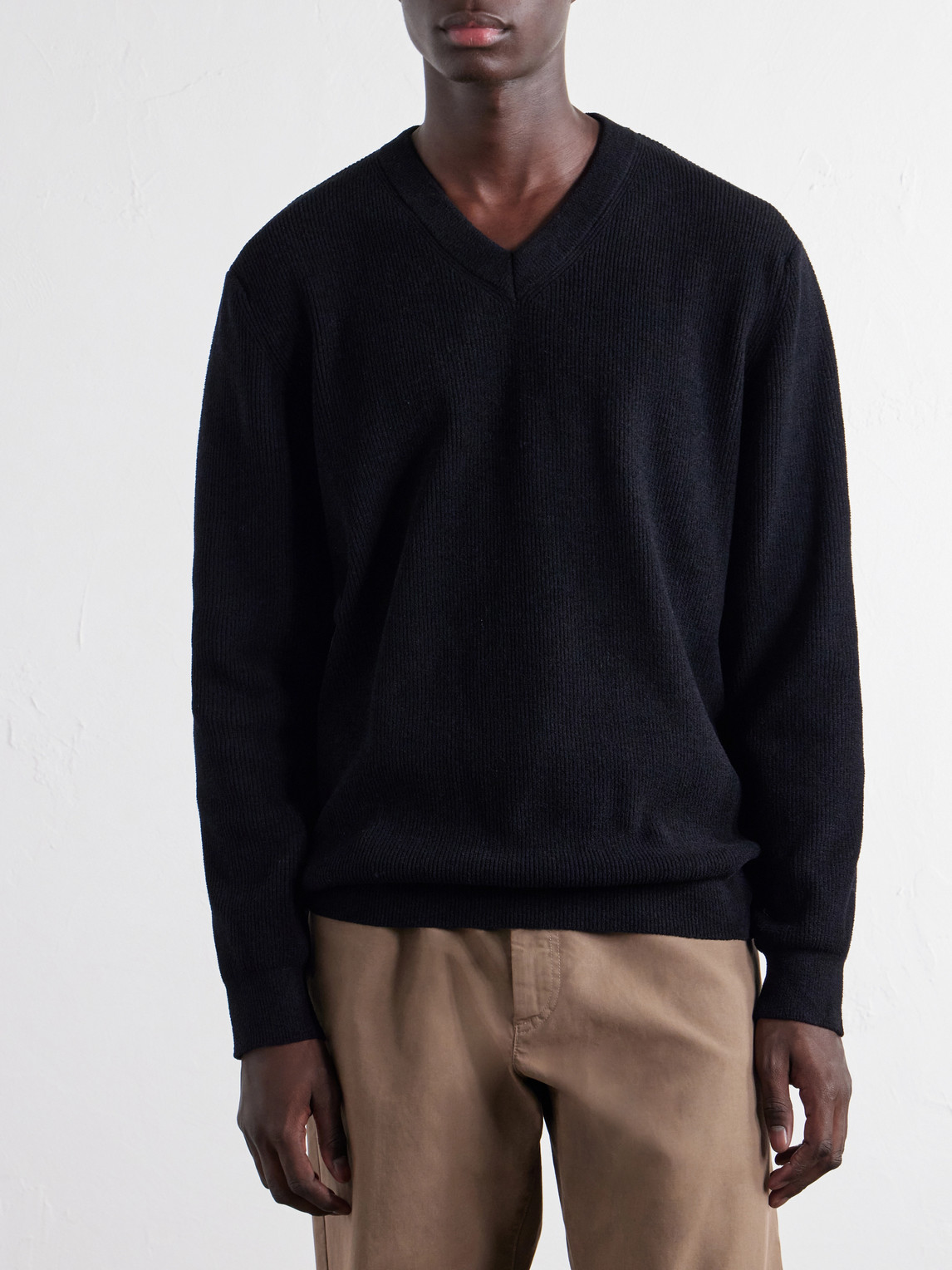 Danny V-Neck 6429 Chenille Sweater