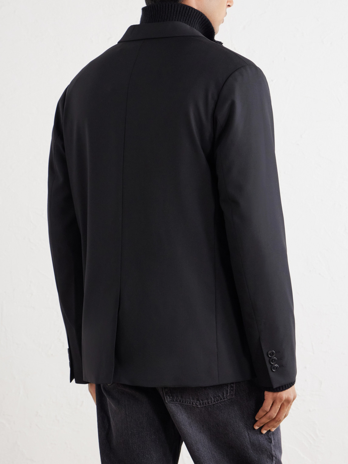 Jordin 10037 Double-Breasted Woven Blazer