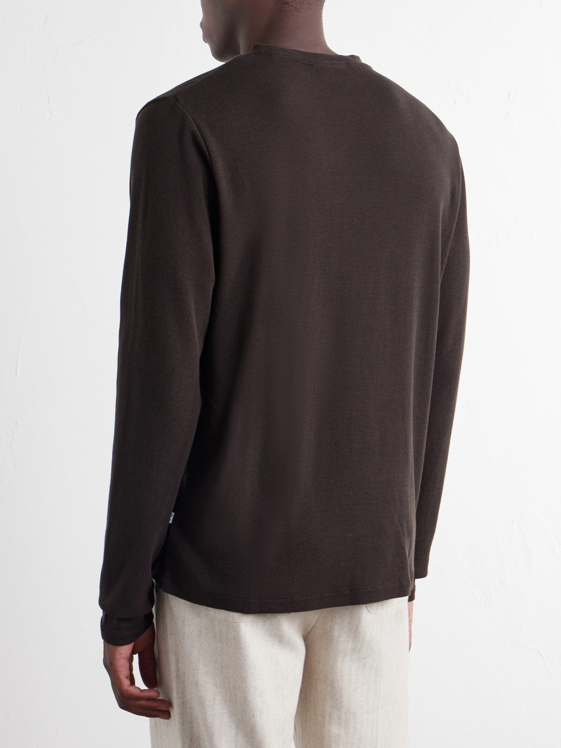 Clive Waffle-Knit Cotton And Modal-Blend T-Shirt