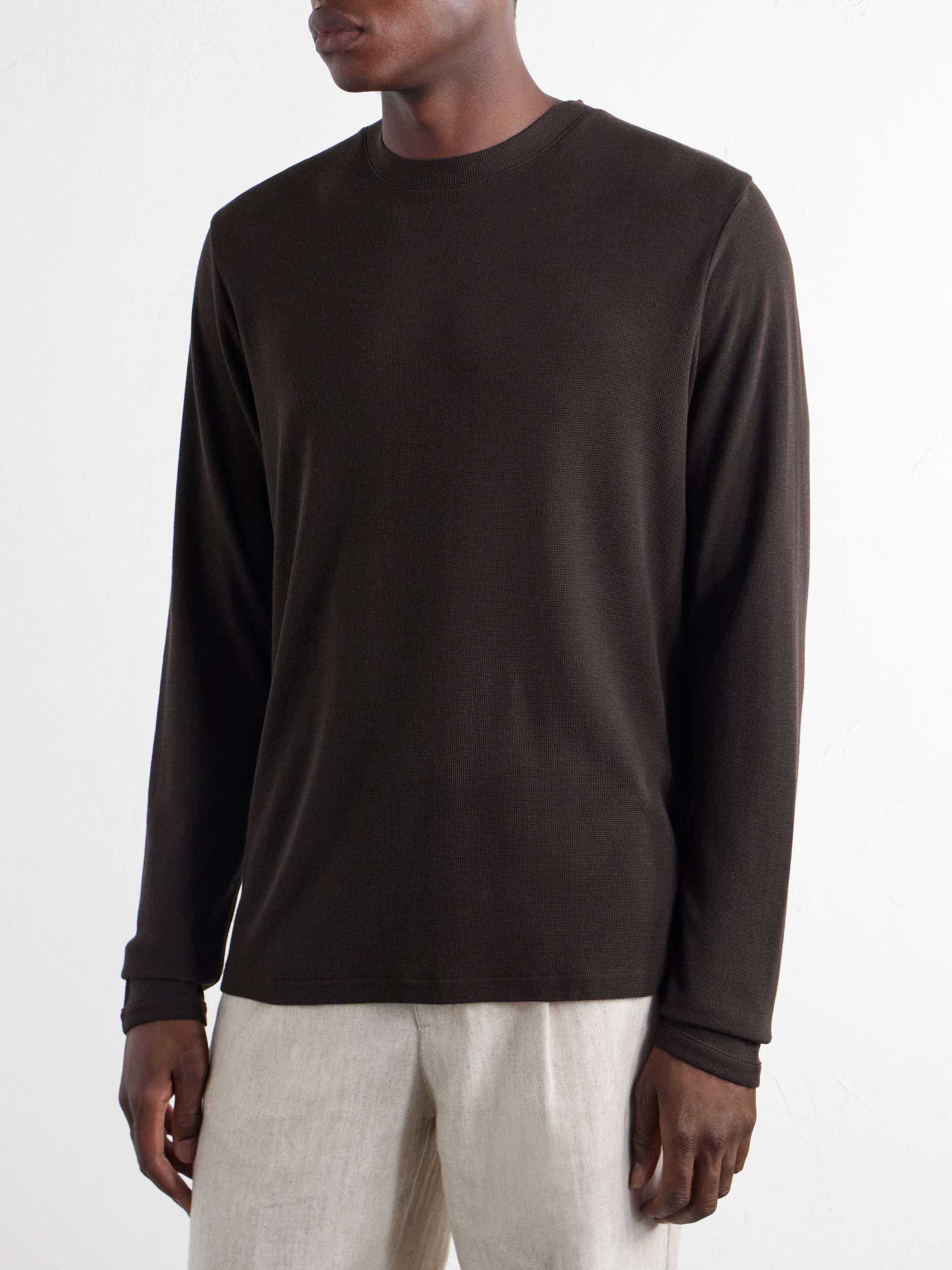 NN07 Clive Waffle-Knit Cotton and Modal-Blend T-Shirt