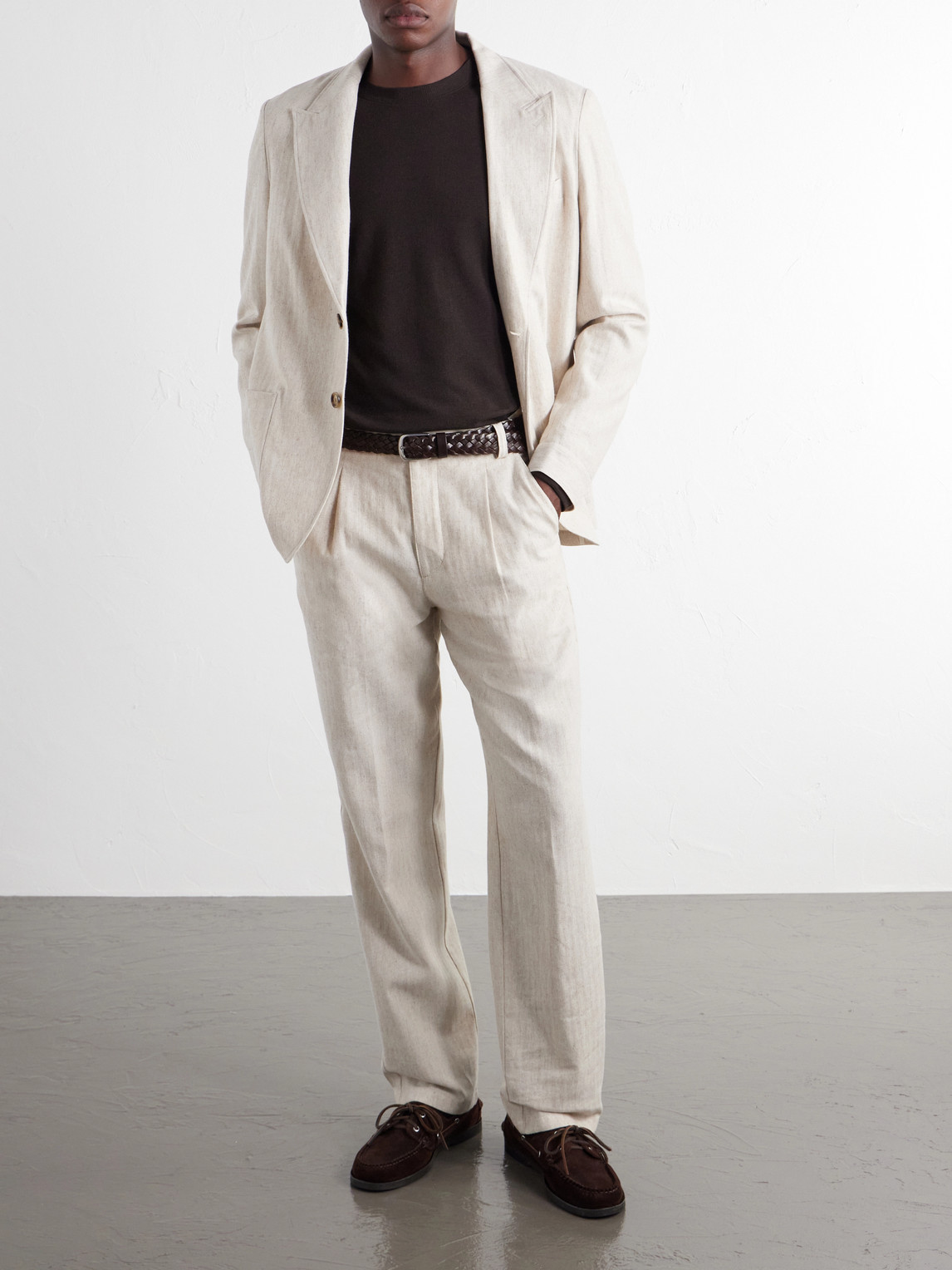 Clive Waffle-Knit Cotton And Modal-Blend T-Shirt