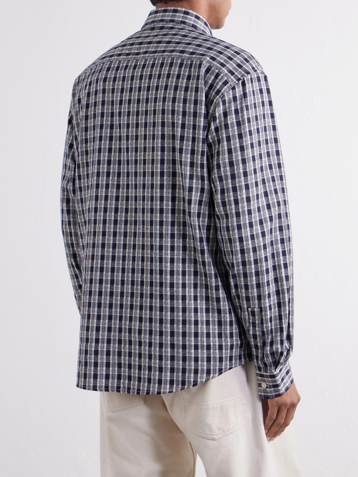 Deon 50007 Checked Mouliné Woven Organic Cotton Shirt