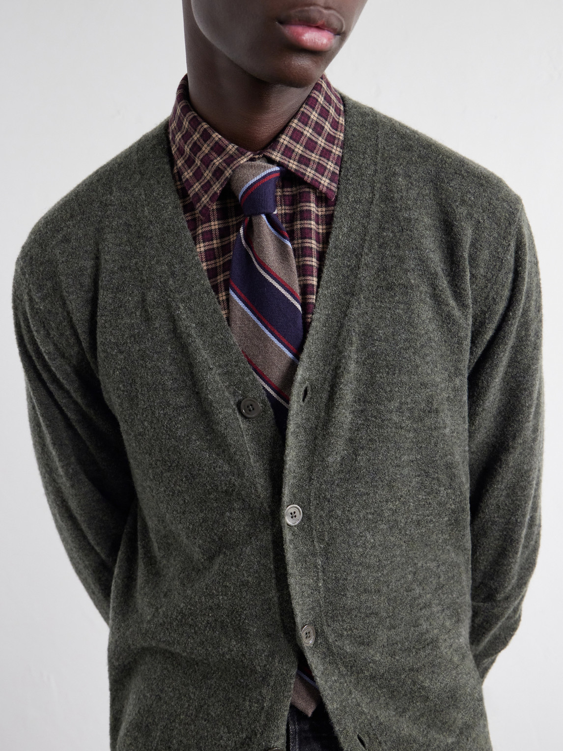 Gavin 60073 Bouclé Wool-Blend Cardigan