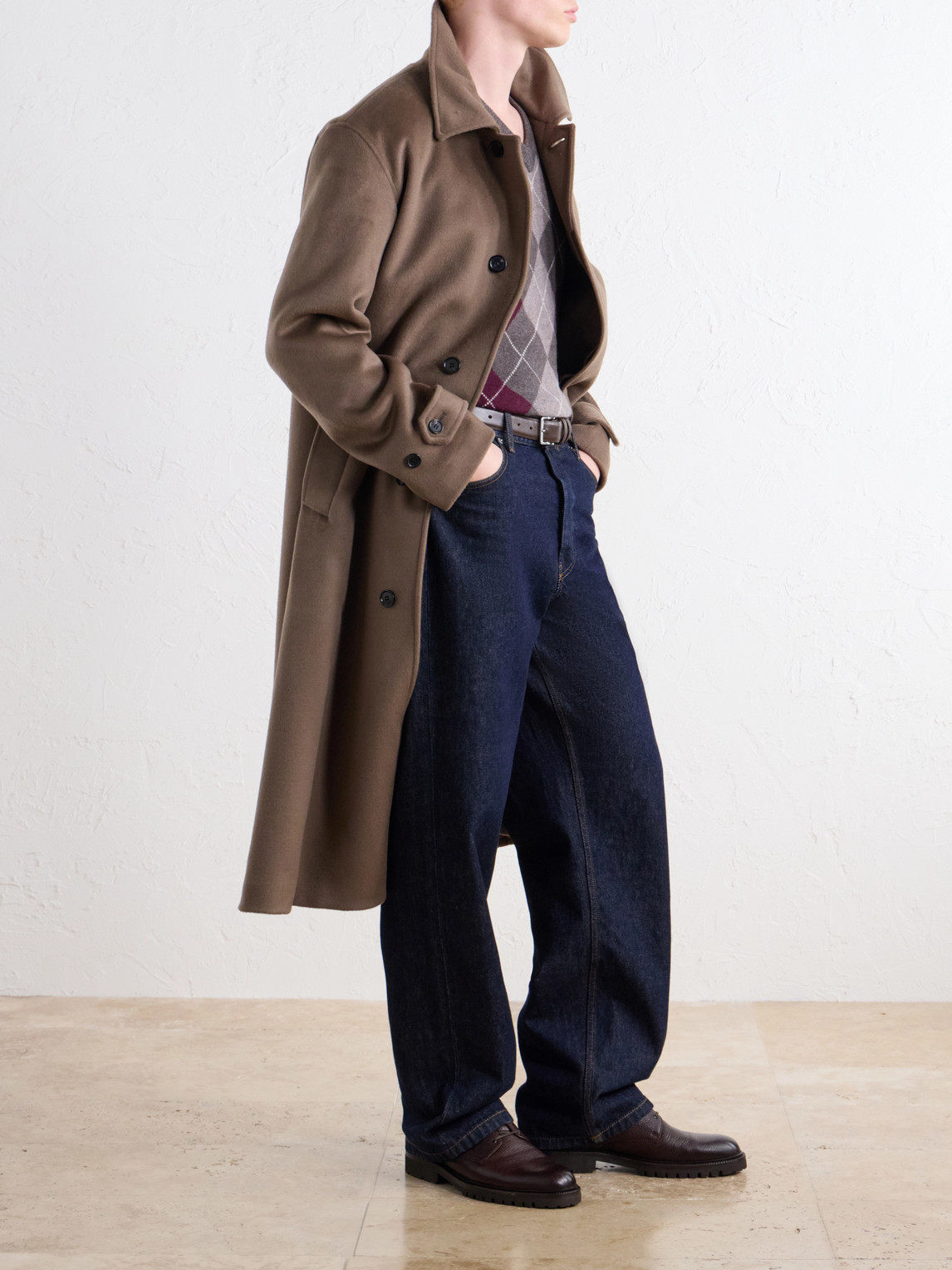 Gibson 80040 Brushed Wool-Blend Flannel Coat