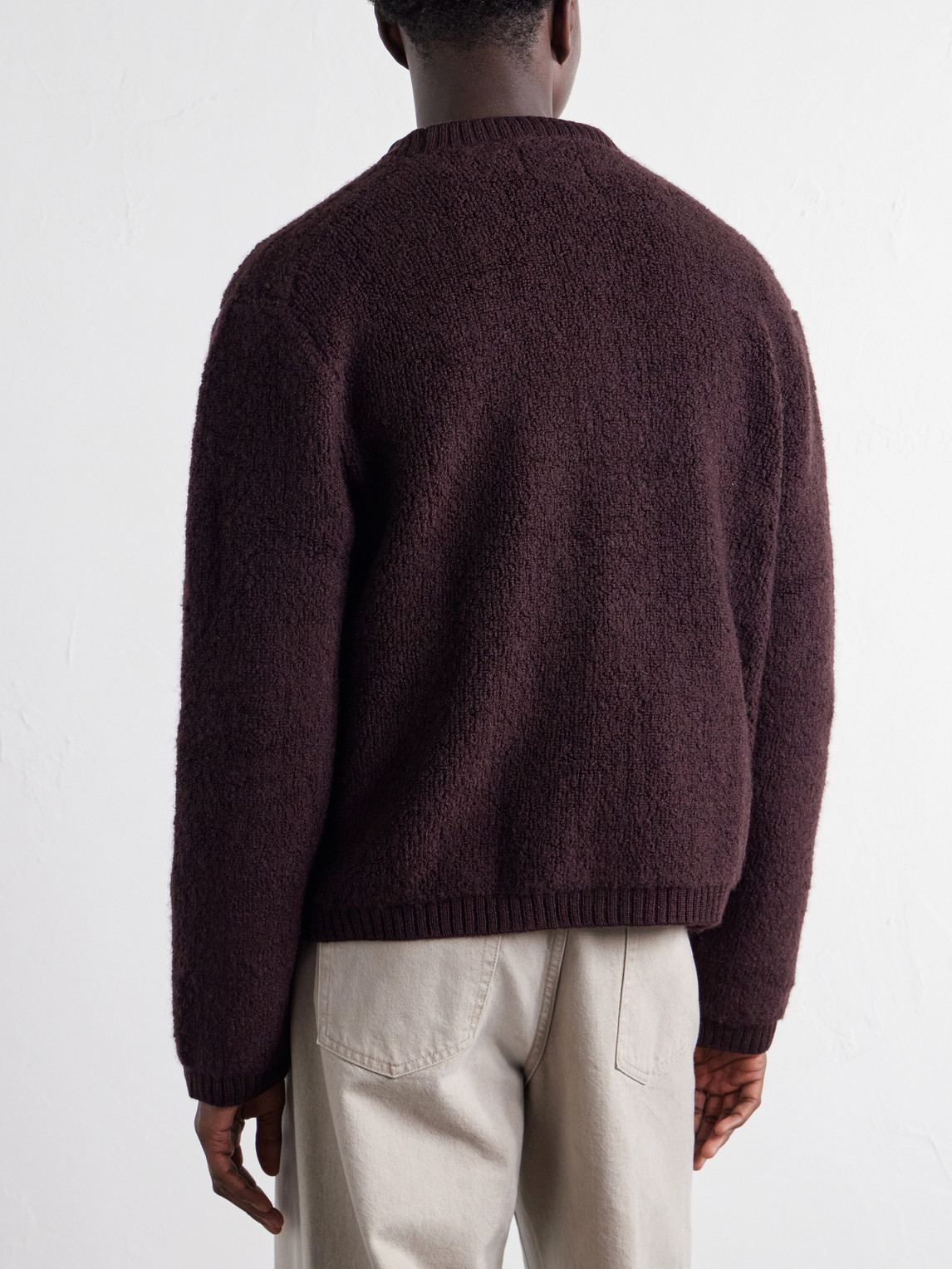 60064 Wool-Terry Fleece Cardigan