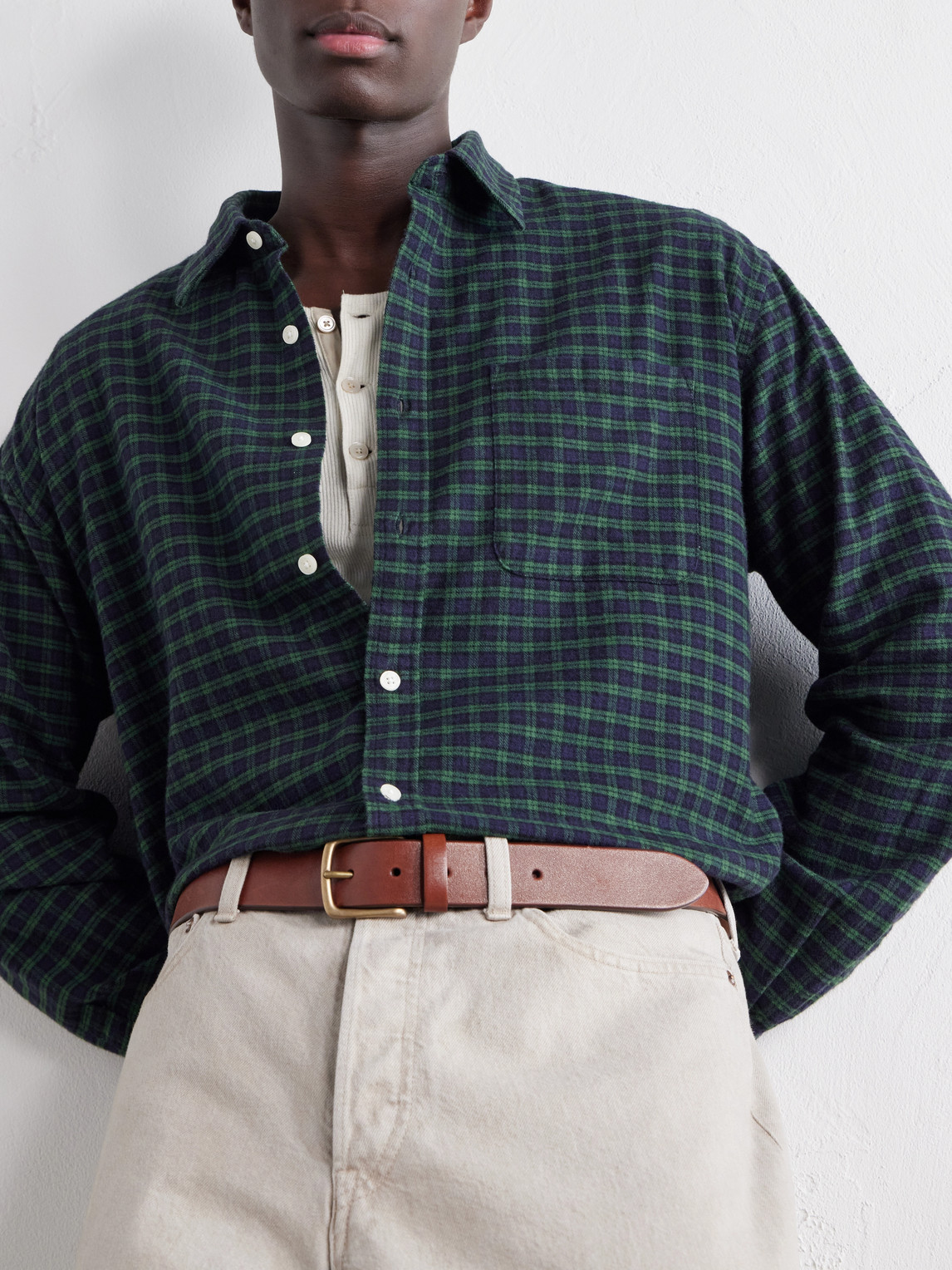 Deon 5465 Checked Organic Cotton-Flannel Shirt