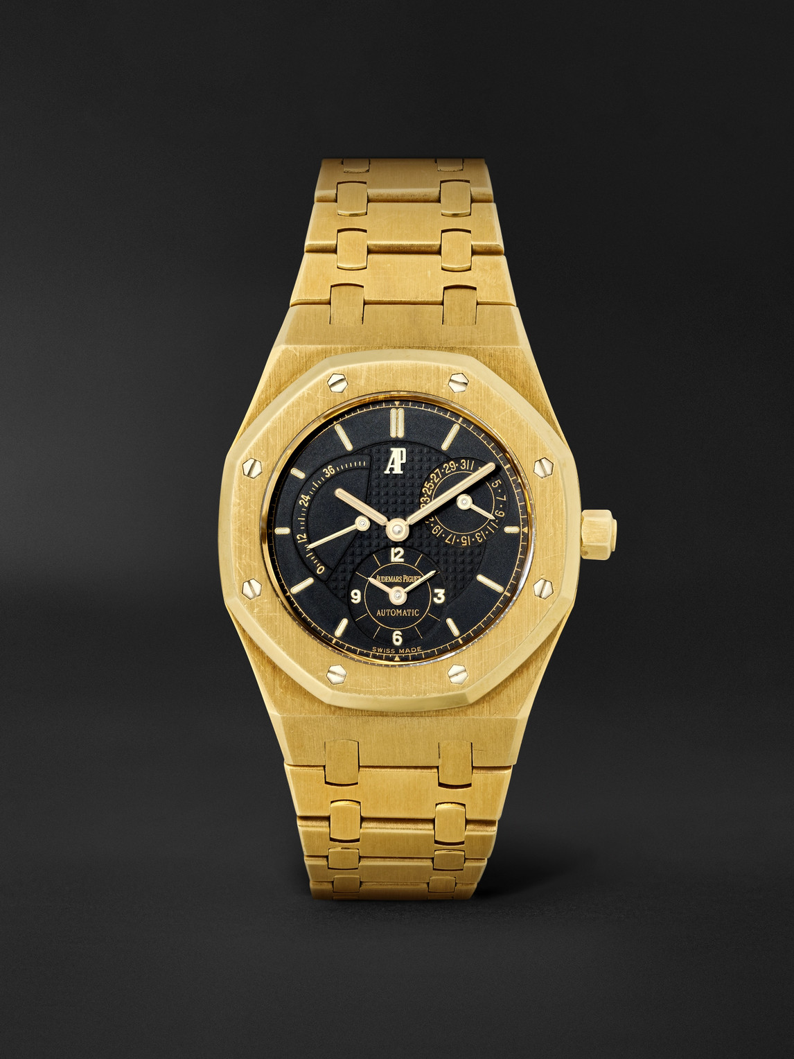 Stephanie Windsor Audemars Piguet Vintage 1997 Royal Oak Automatic Dual Time 18-Karat Yellow Gold Watch, Ref. 25730BA (7.25'' wrist) - Men | Thumbnail 6
