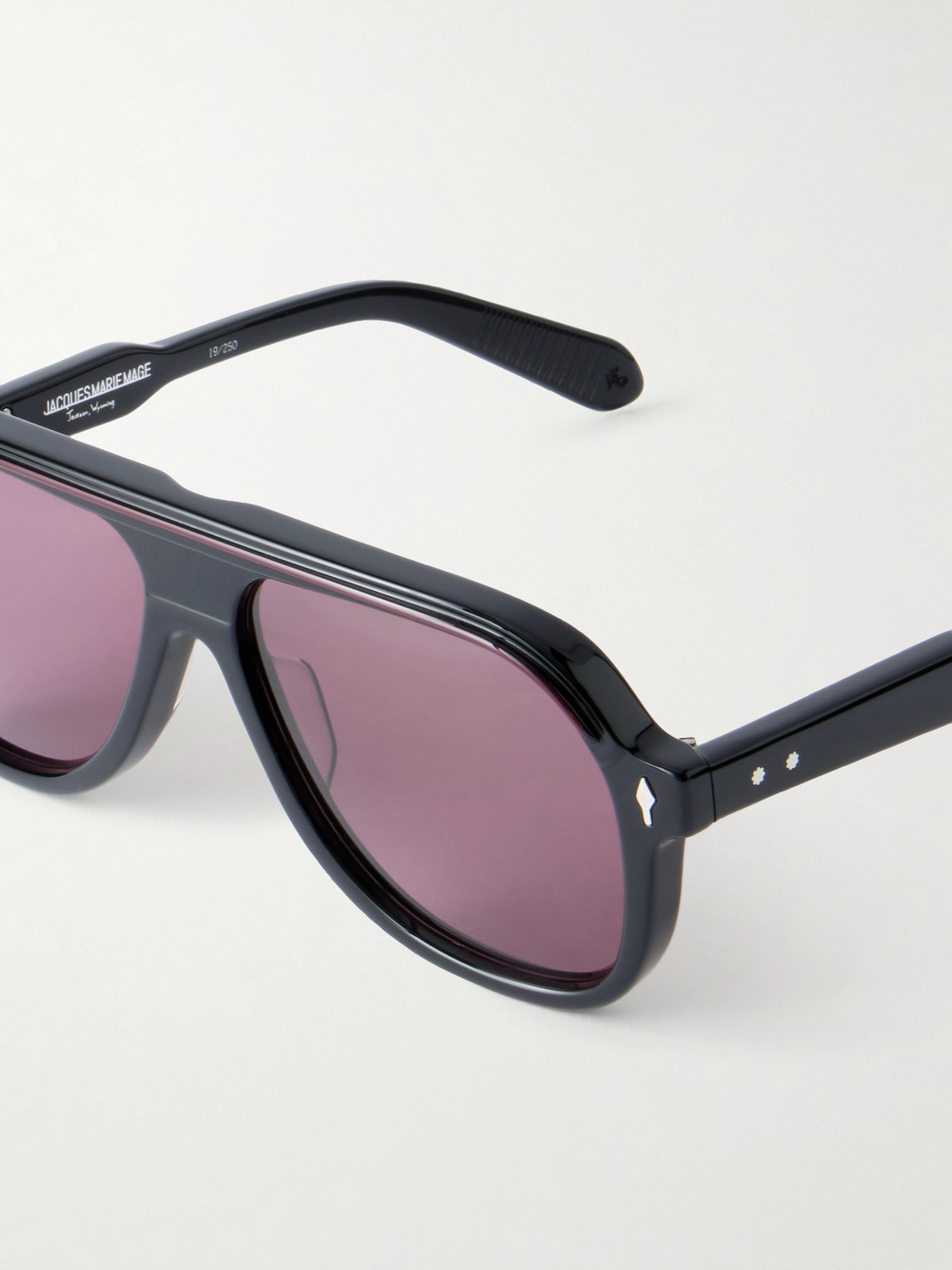  Jacques Marie Mage - Rocky Mountain Featherbed Teewinot Aviator-style Acetate Sunglasses - Men - Black 