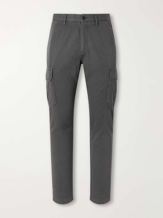 MRP Samuel Slim-Fit Straight-Leg Organic Cotton-Twill Cargo Trousers