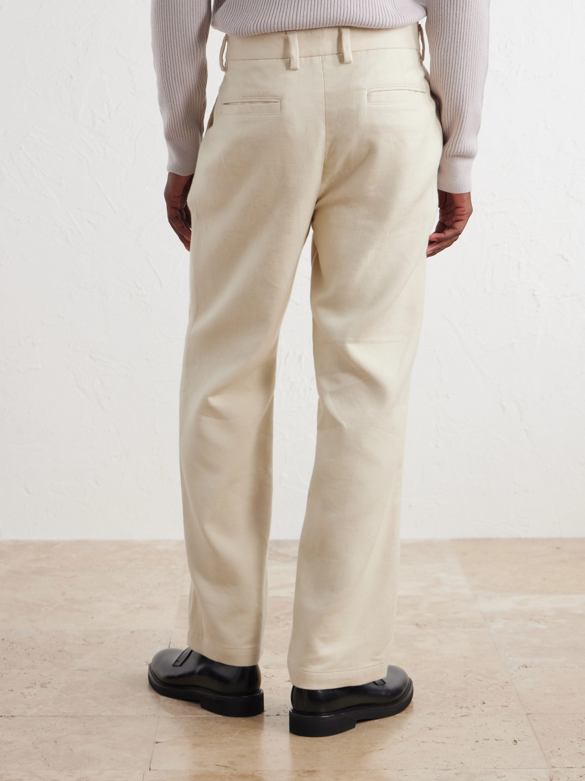 Mr P. - Straight-Leg Cotton And Cashmere-Blend Twill Trouser