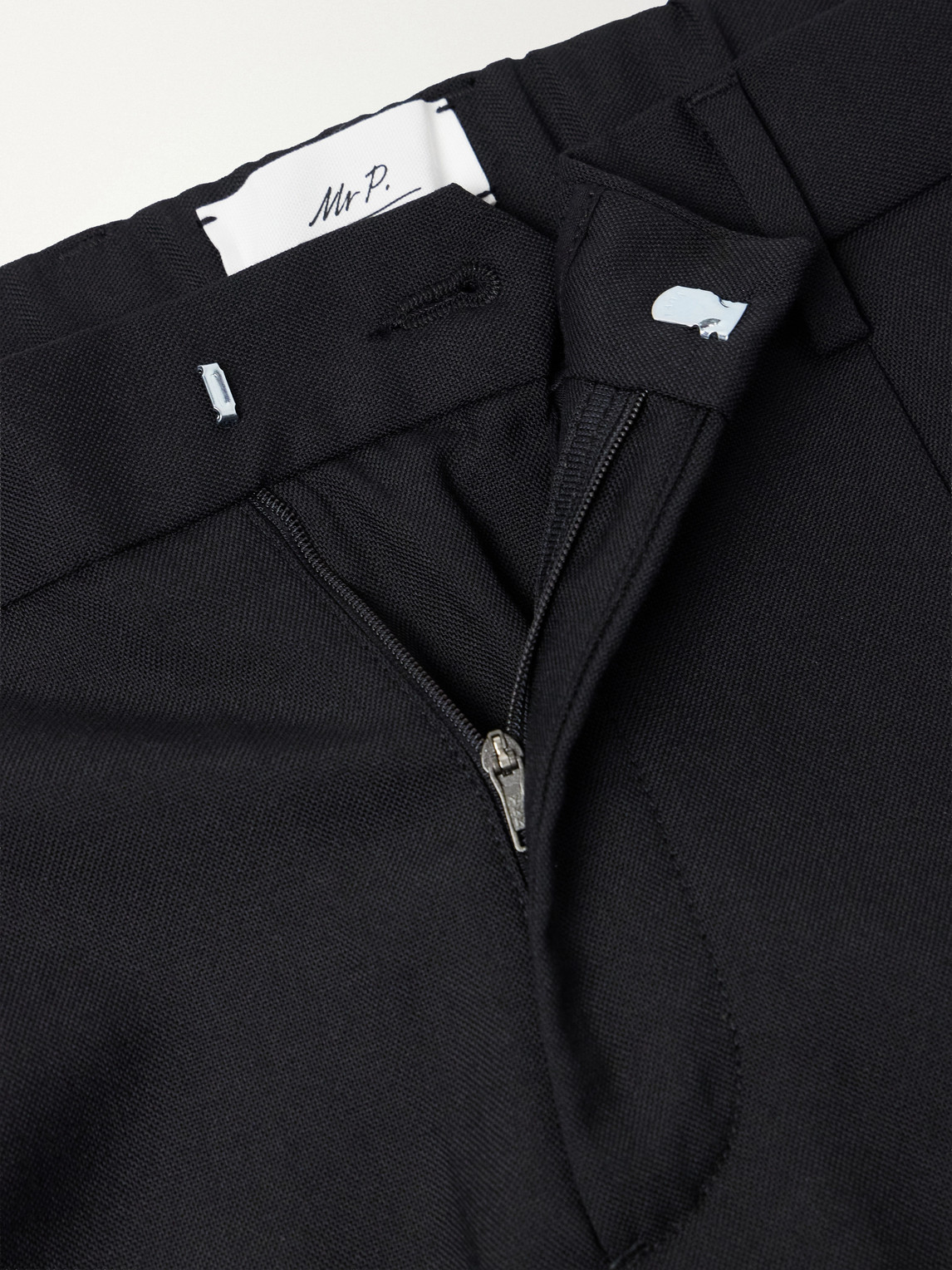 Mr P. - Wide-Leg Pleated Wool-Fresco Trousers