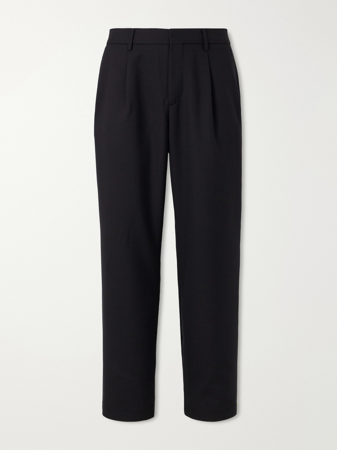 Mr P. - Wide-Leg Pleated Wool-Fresco Trousers