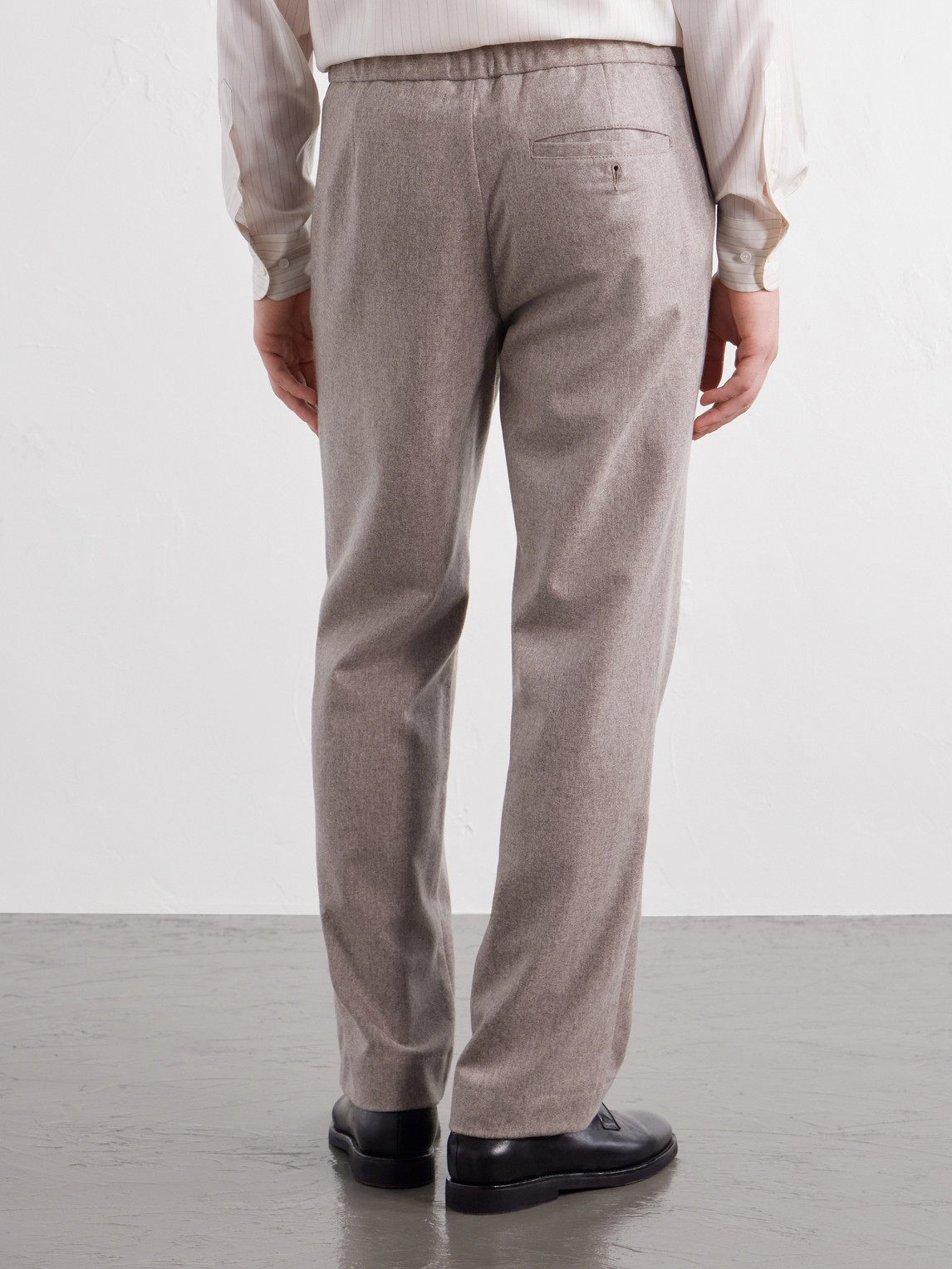 Mr P. - Straight-Leg Wool-Blend Flannel Trousers