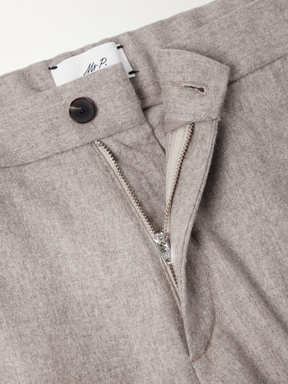 Mr P. - Straight-Leg Wool-Blend Flannel Trousers