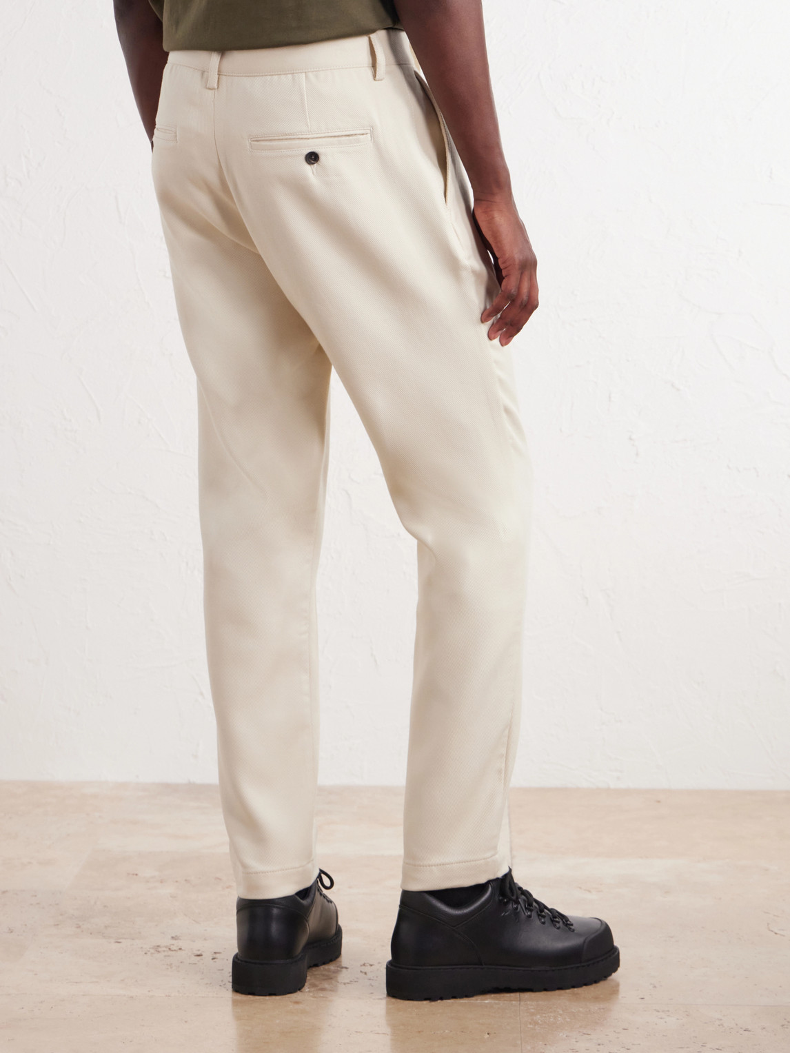 Mr P. - Tapered Pleated Cotton And Cashmere-Blend Trousers