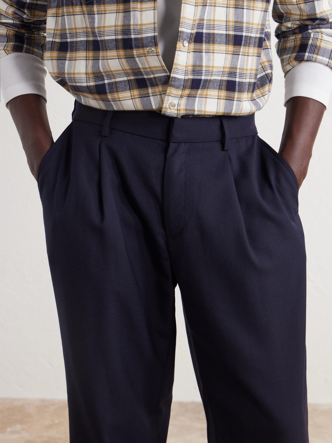 Mr P. - Wide-Leg Pleated Wool-Fresco Trousers