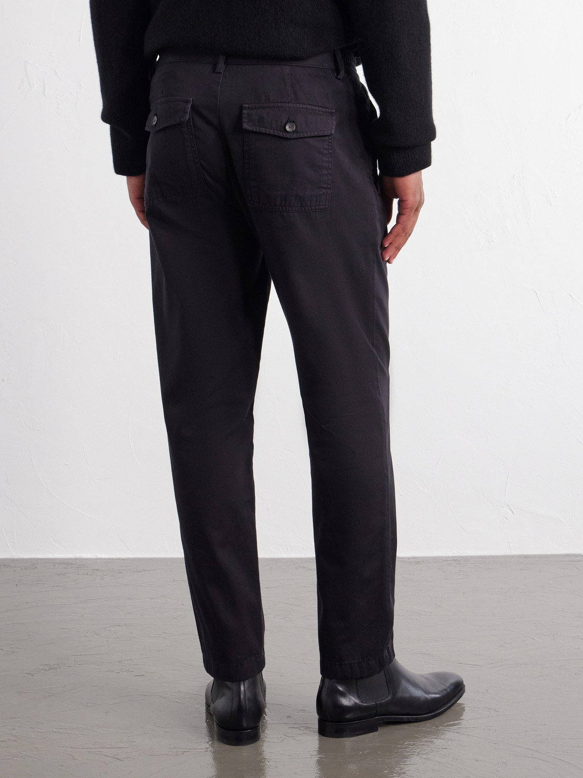 Mr P. - James Pleated Tapered Organic Cotton-Twill Trousers