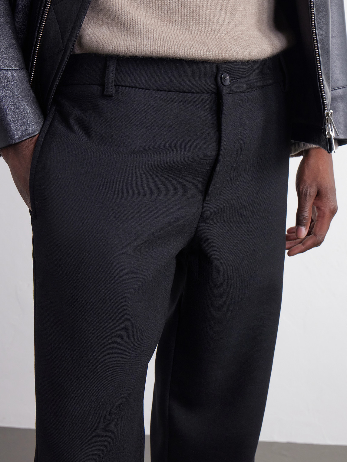 Mr P. - Straight-Leg Tricotine Twill Trousers