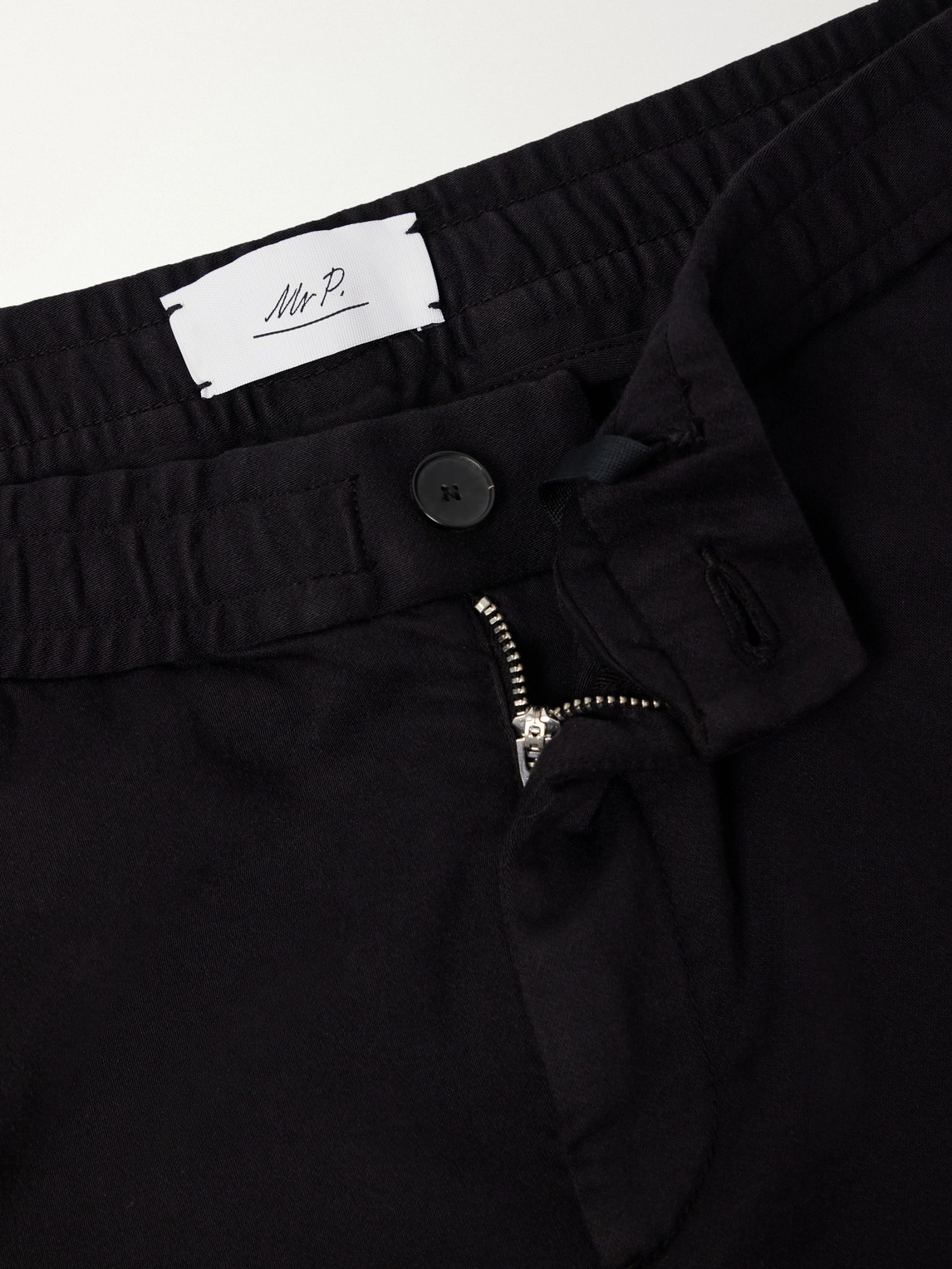 Mr P. - Tapered Cotton-Blend Jersey Drawstring Sweatpants