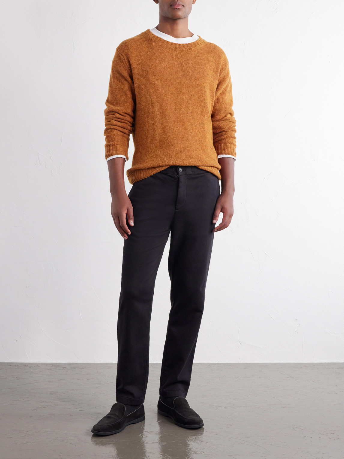 Mr P. - Tapered Cotton-Blend Jersey Drawstring Sweatpants