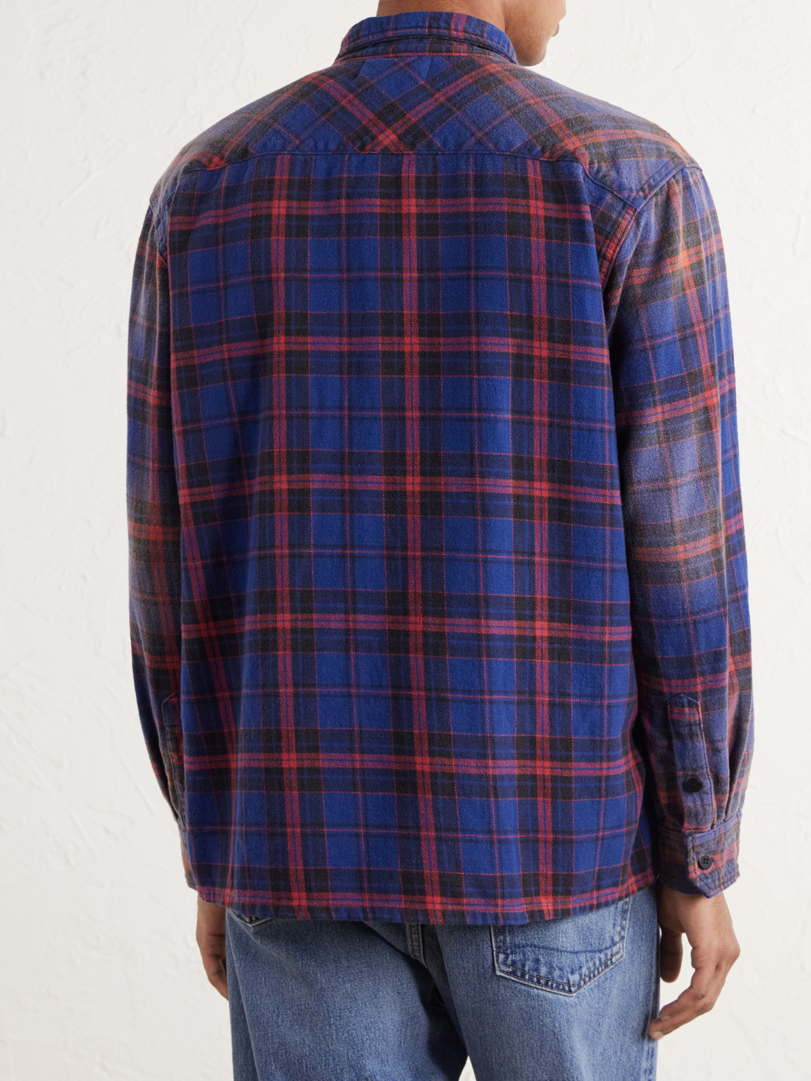 Checked Cotton-Flannel Shirt