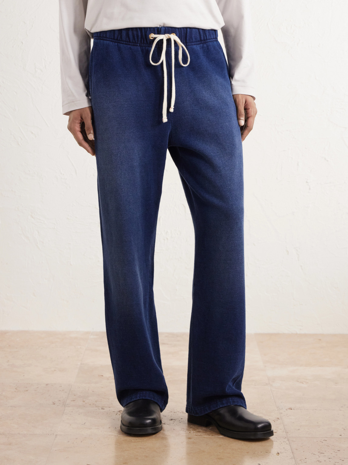 Straight-Leg Cotton-Fleece Sweatpants