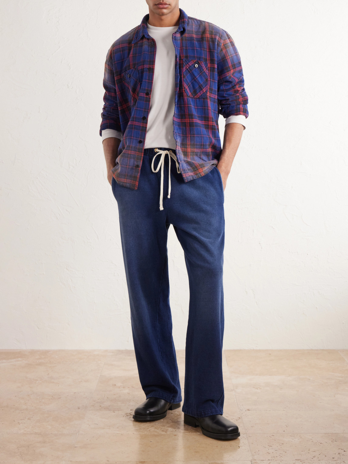 Straight-Leg Cotton-Fleece Sweatpants