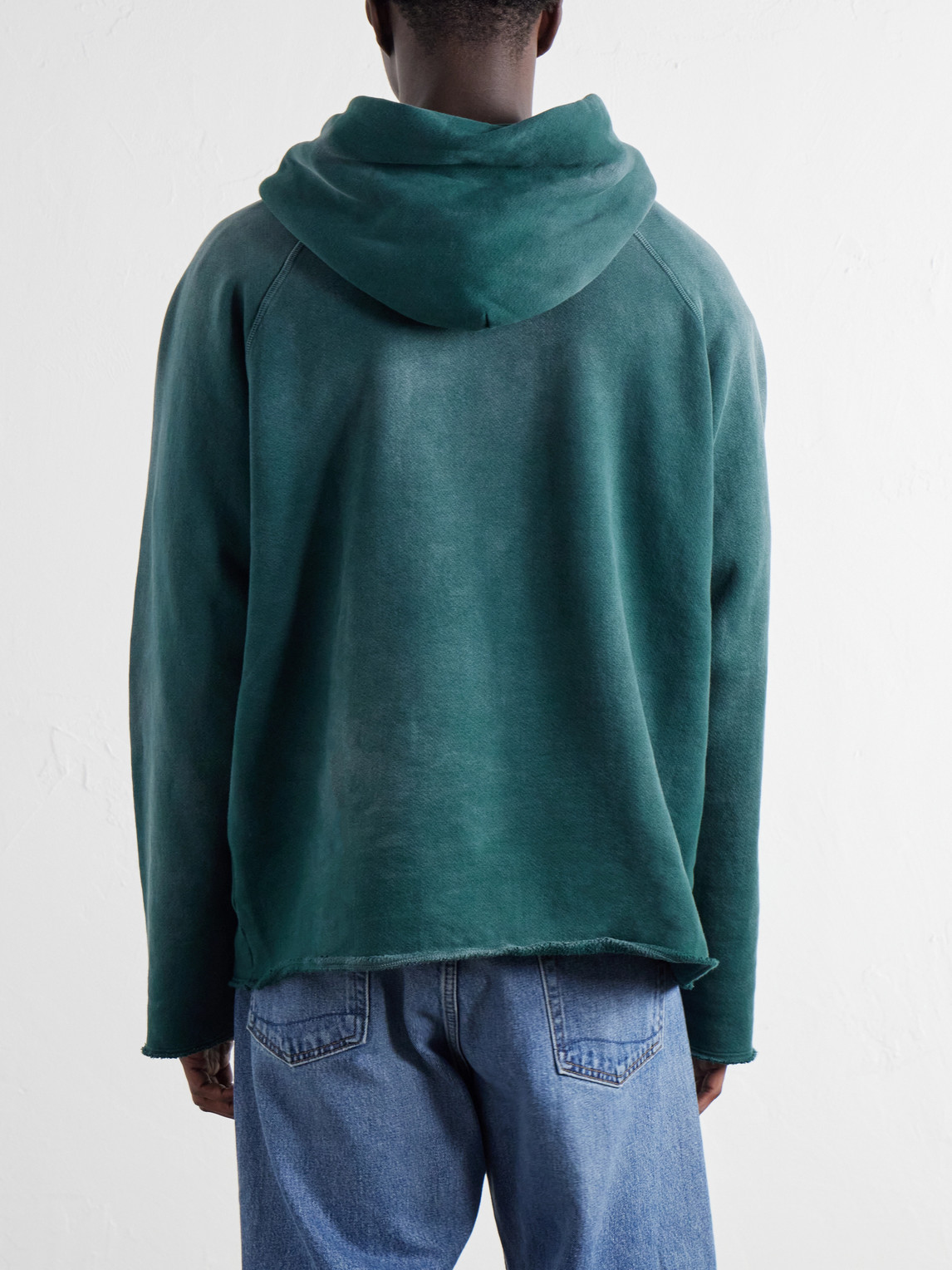 Cotton-Jersey Raglan Hoodie