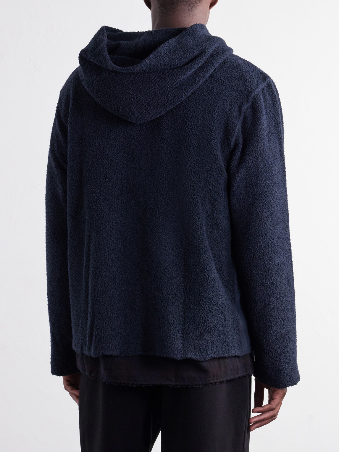 Cotton-Fleece Zip-Up Hoodie