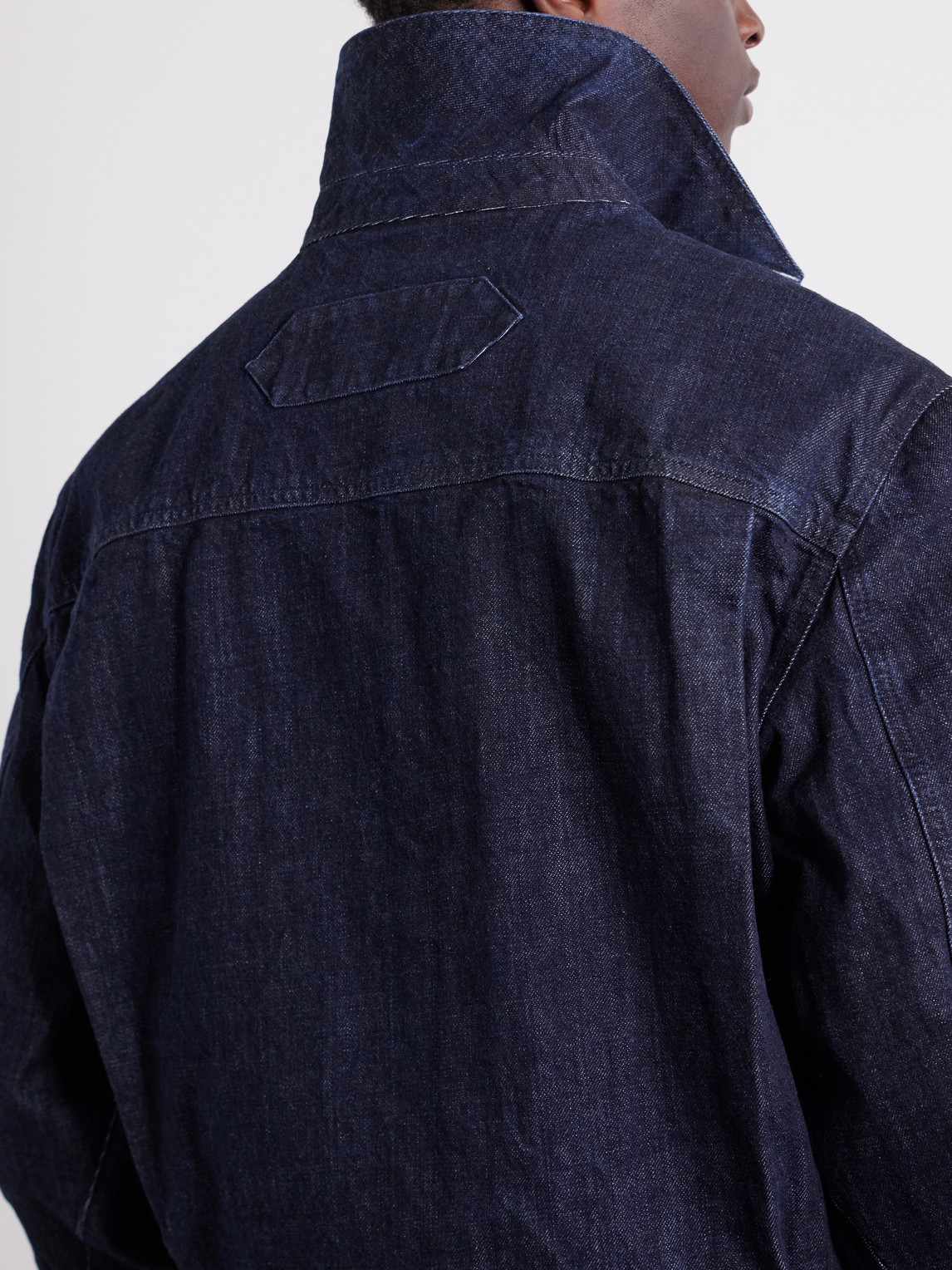 La Veste De-Nîmes Logo-Embroidered Denim Jacket