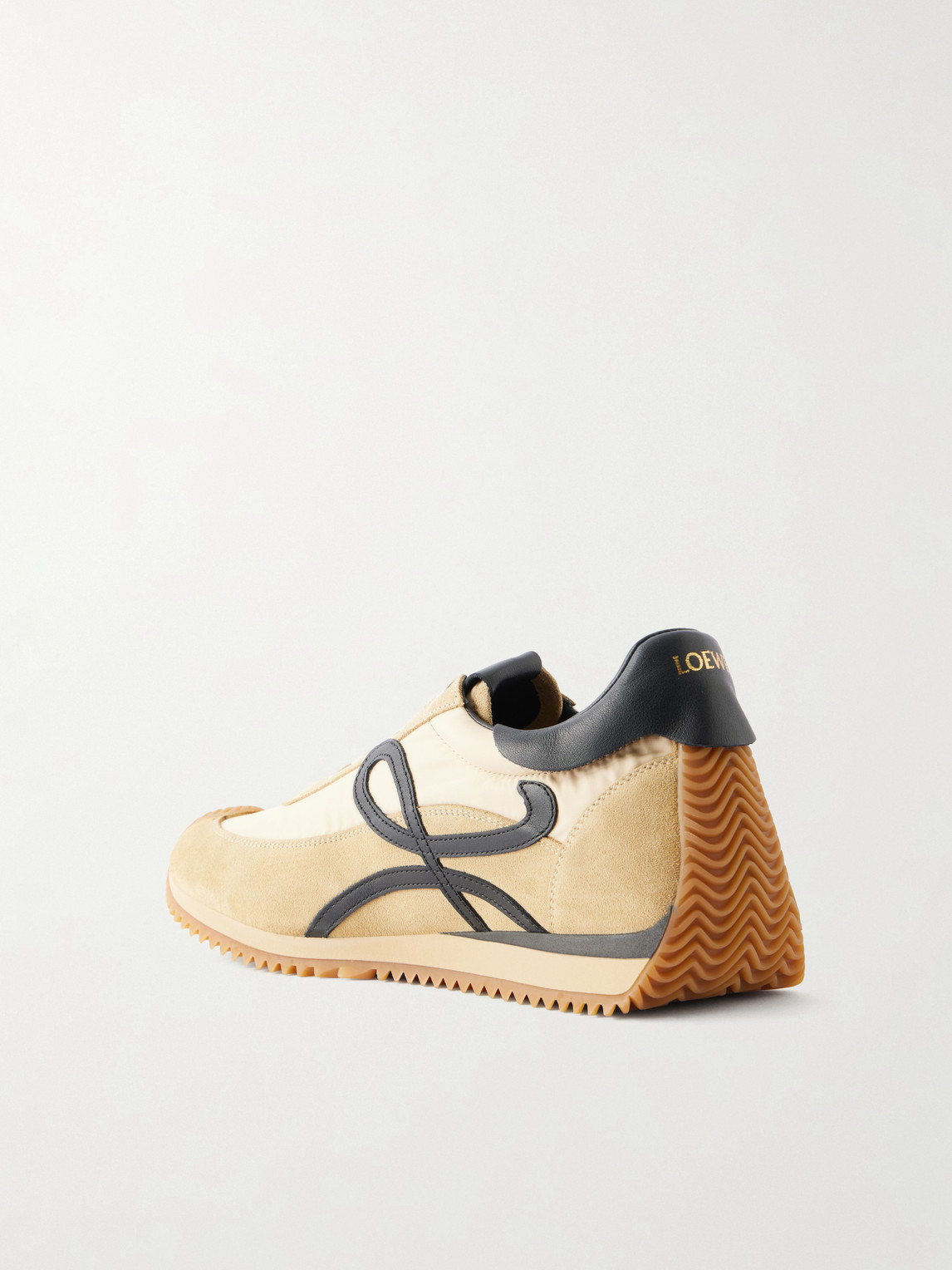 Loewe Flow Runner 2.0 Suede-trimmed Shell Sneakers In Multi