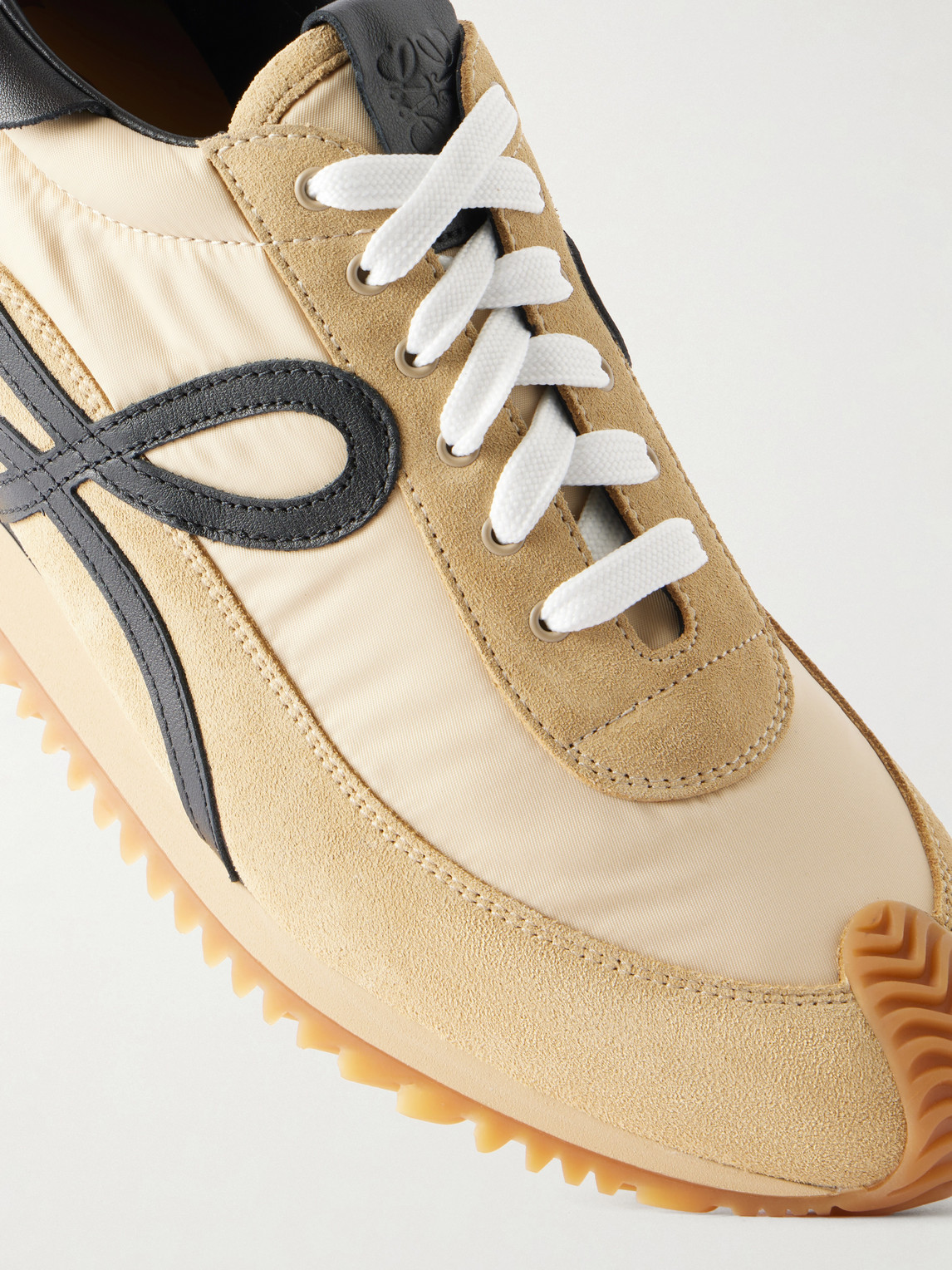 Loewe Flow Runner 2.0 Suede-trimmed Shell Sneakers In Multi