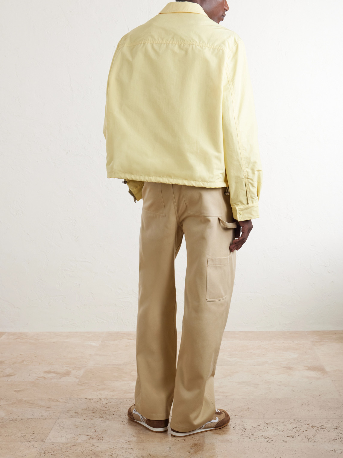 Logo-Embroidered Cotton-Blend Jacket