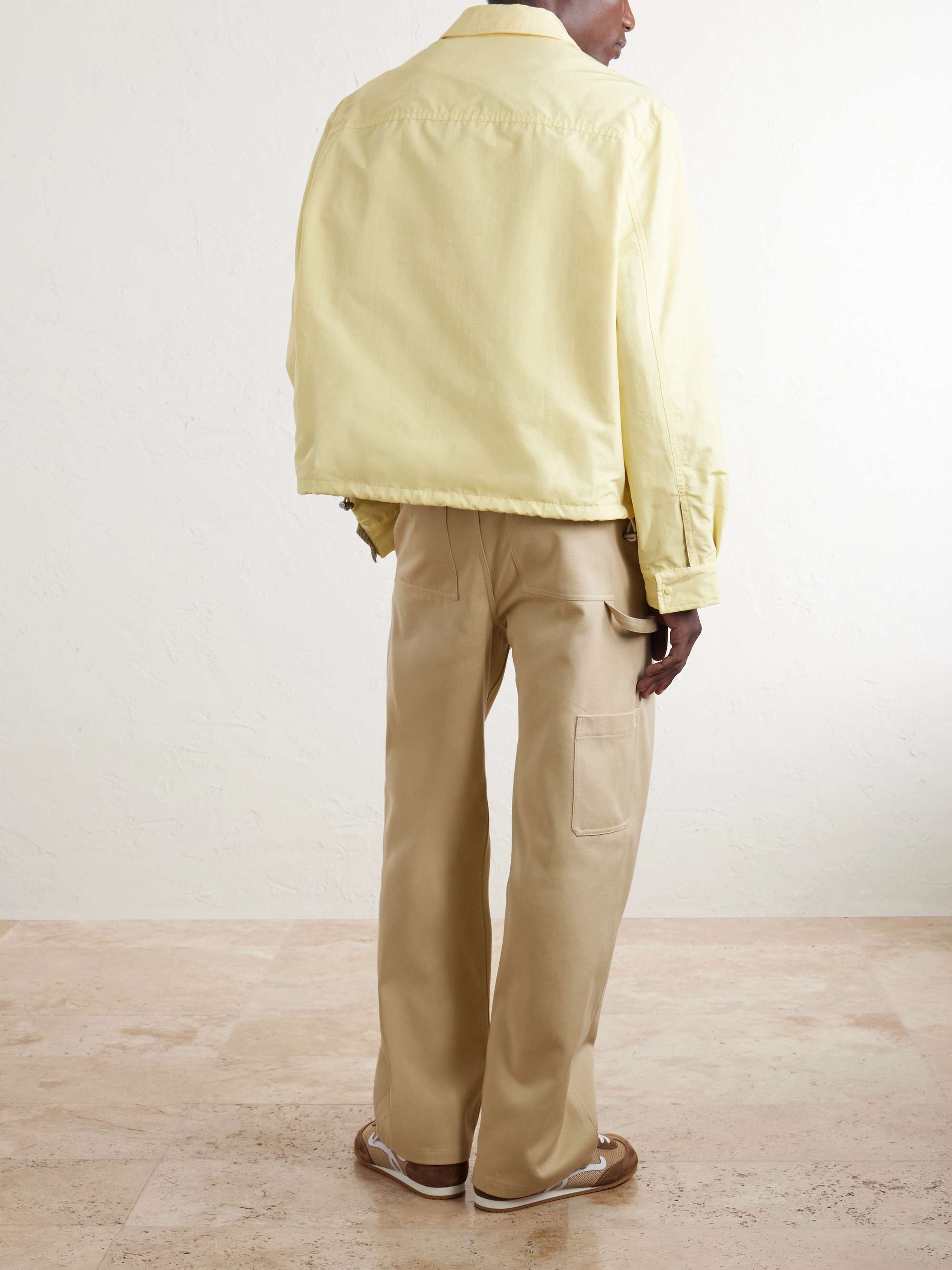LOEWE Logo-Embroidered Cotton-Blend Jacket for Men | MR PORTER