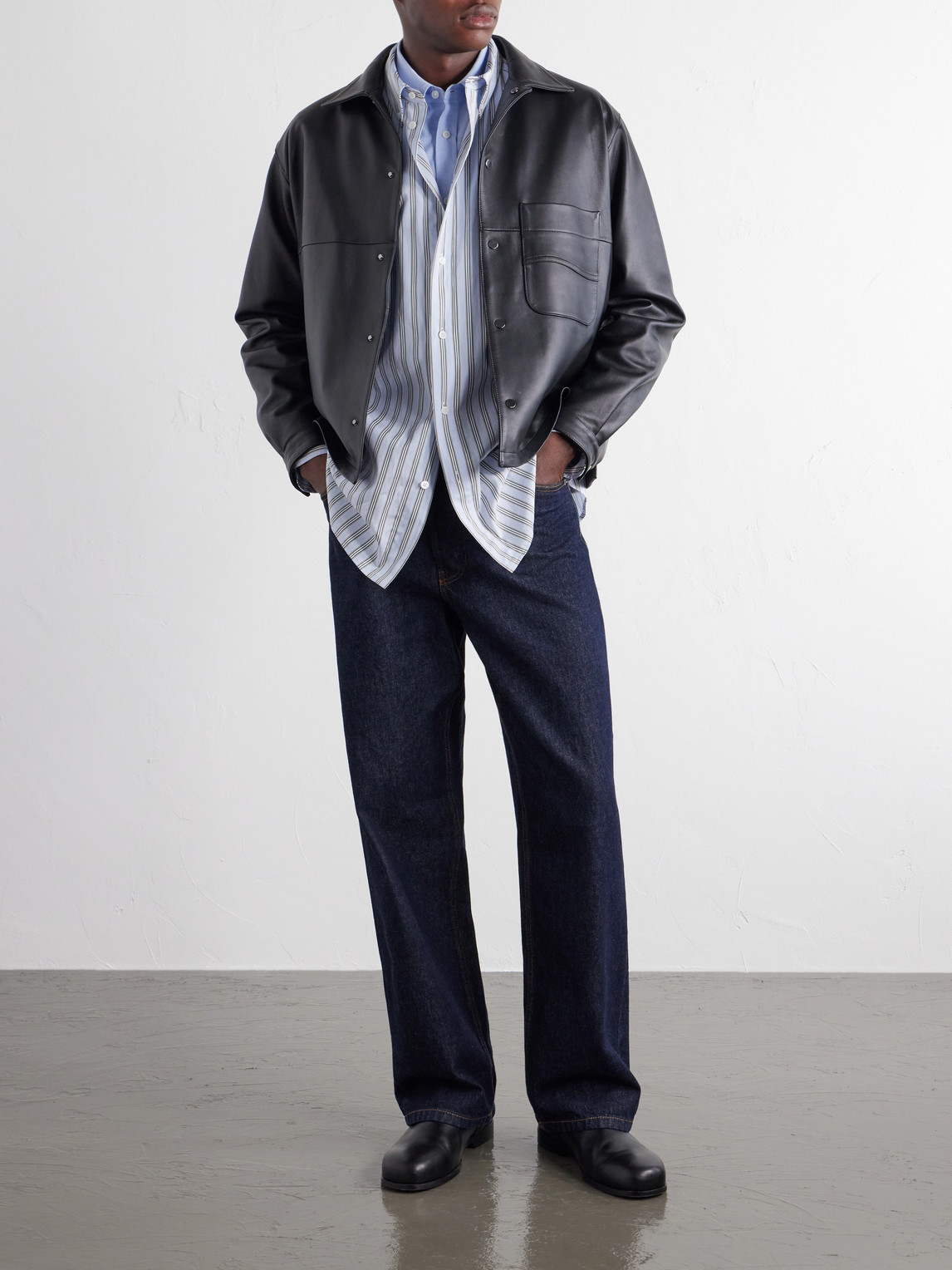 Striped Cotton-Poplin Shirt