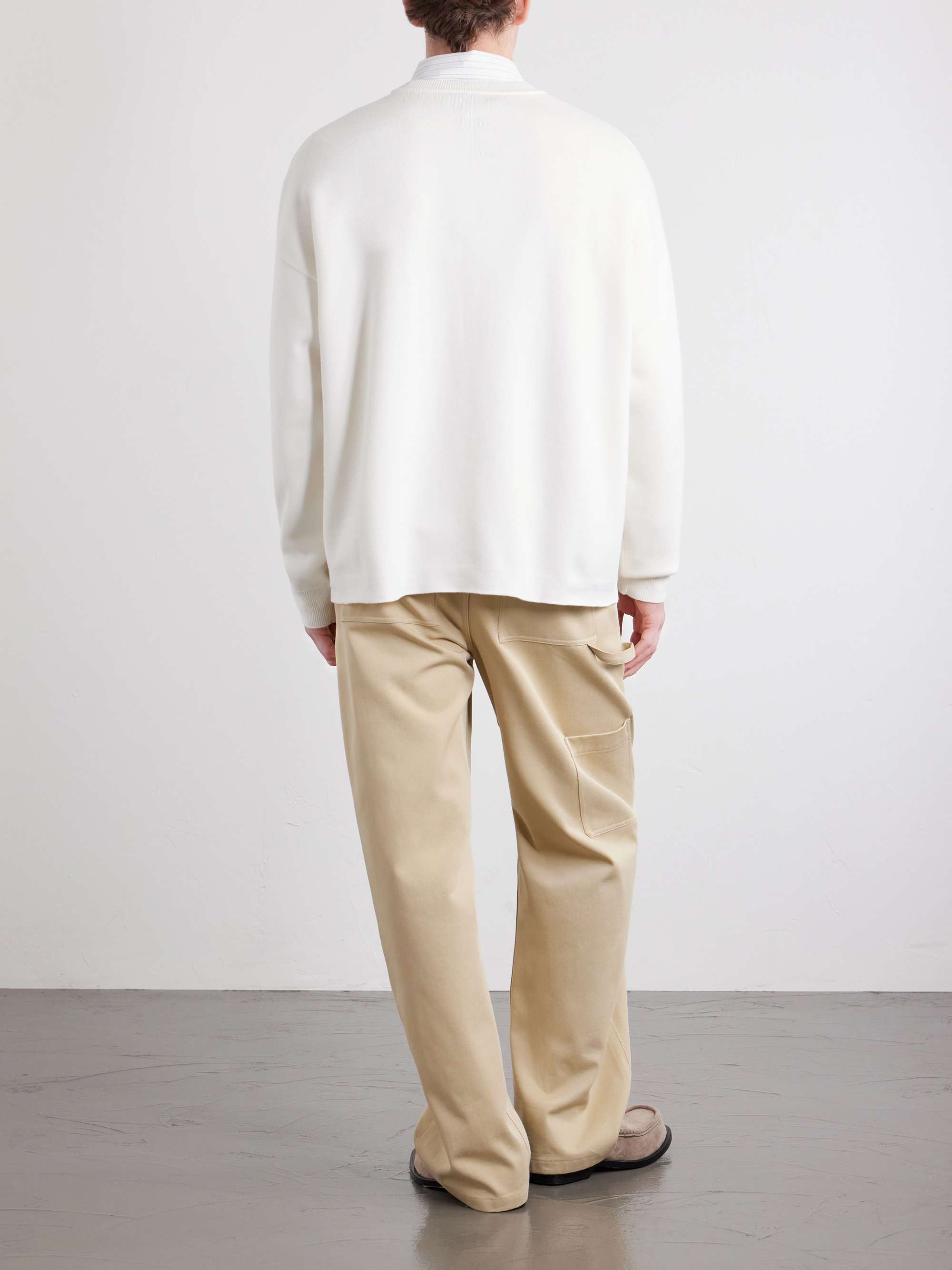 LOEWE Anagram-Intarsia Knitted Sweater for Men | MR PORTER