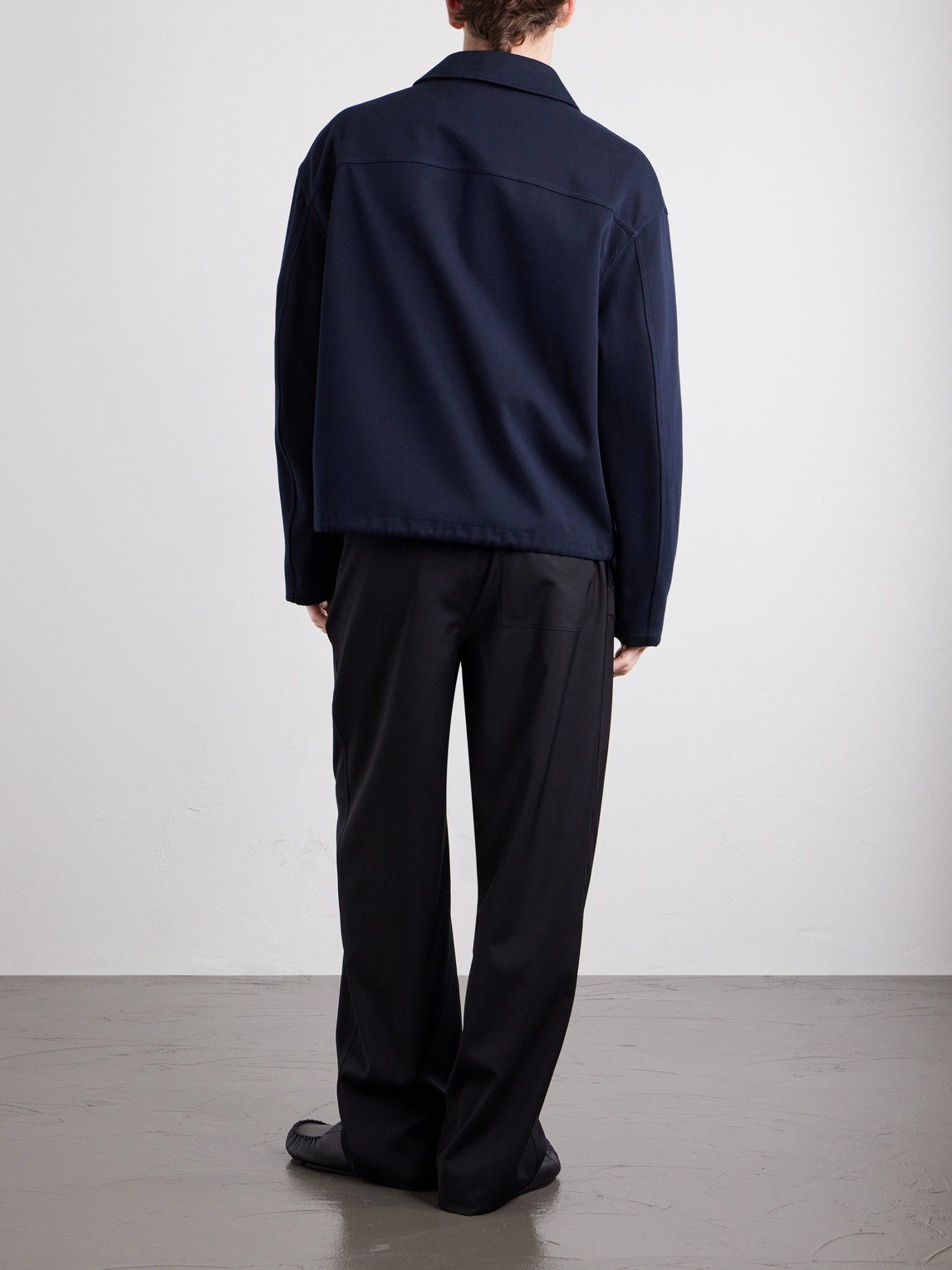 Logo-Embroidered Cotton-Twill Jacket