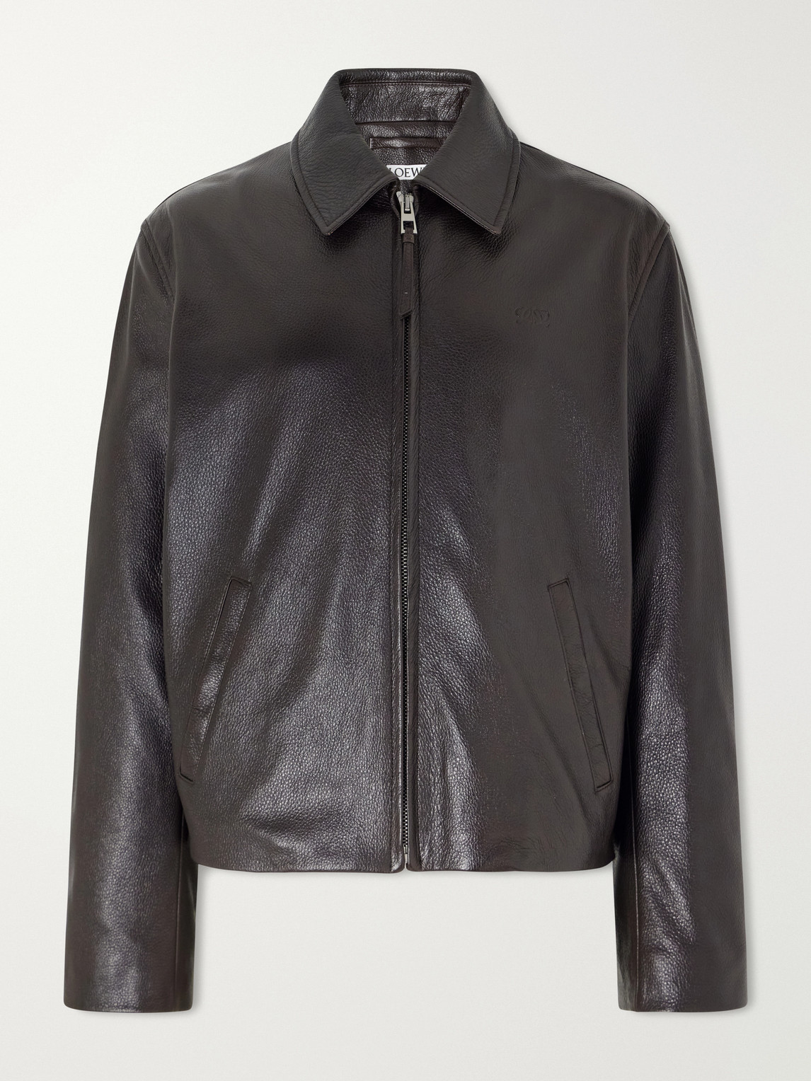 LOEWE – Full-Grained Leather Jacket