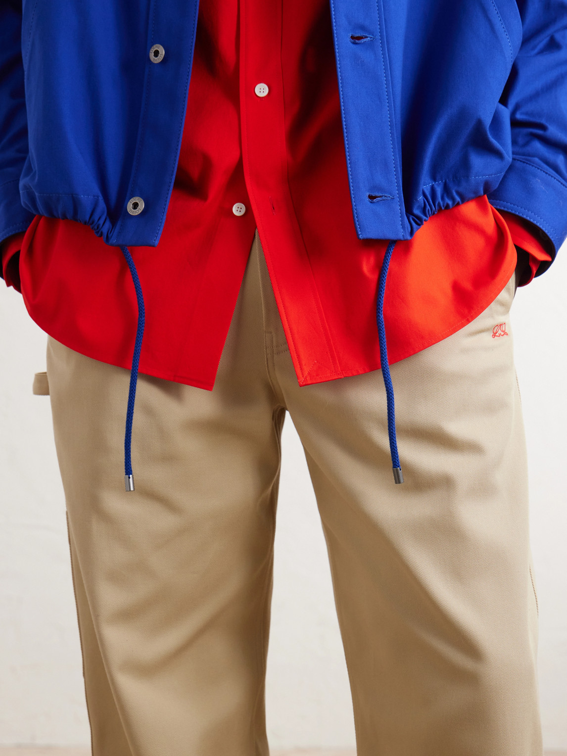 Suede-Trimmed Cotton Jacket