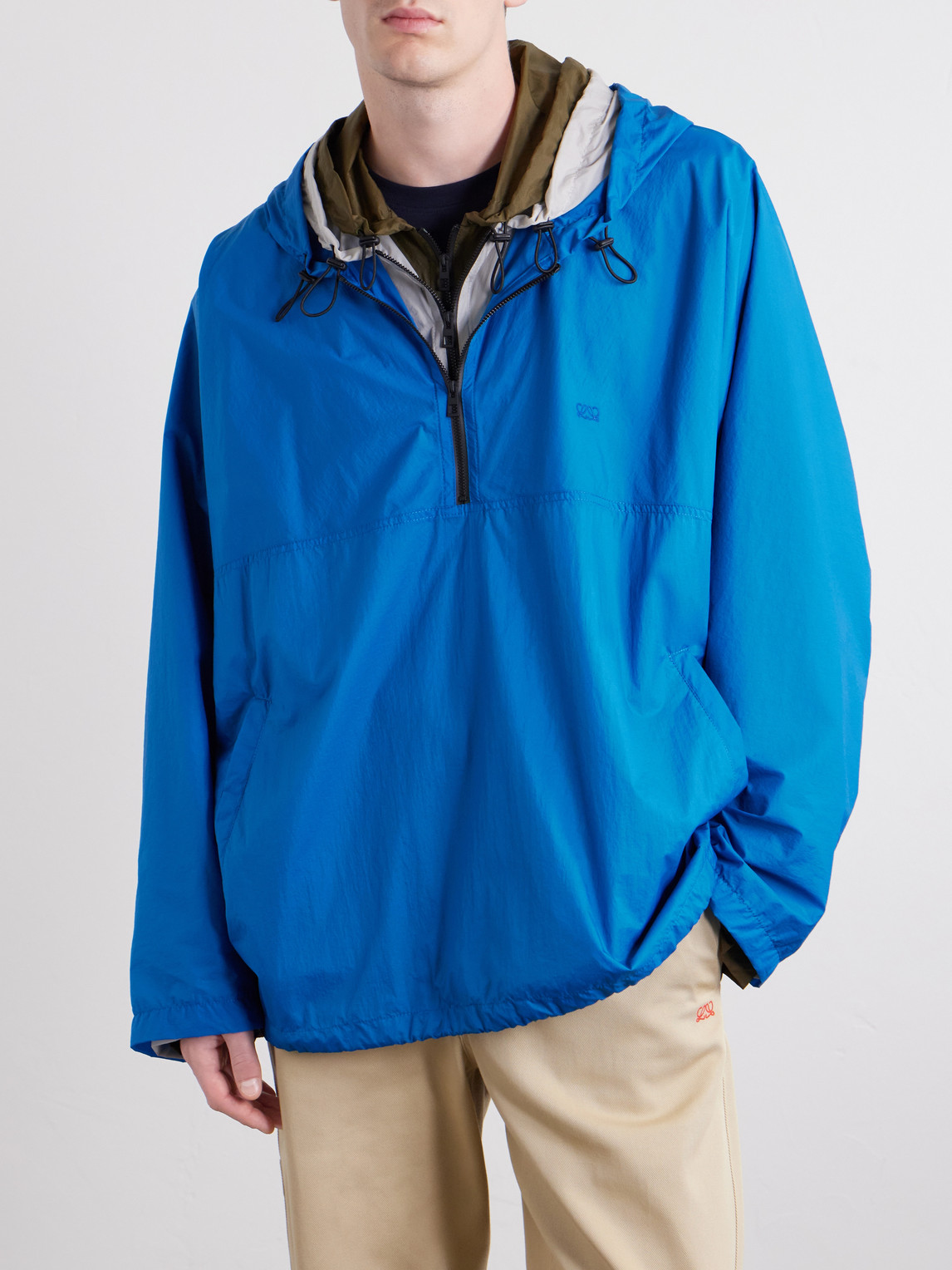 Logo-Embroidered Shell Jacket
