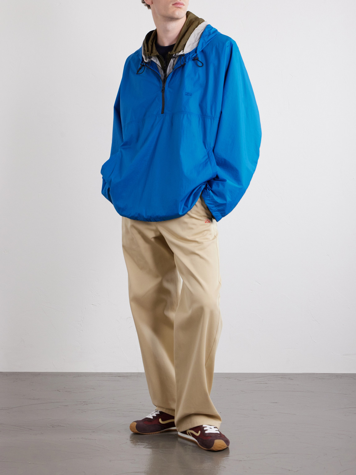 Logo-Embroidered Shell Jacket